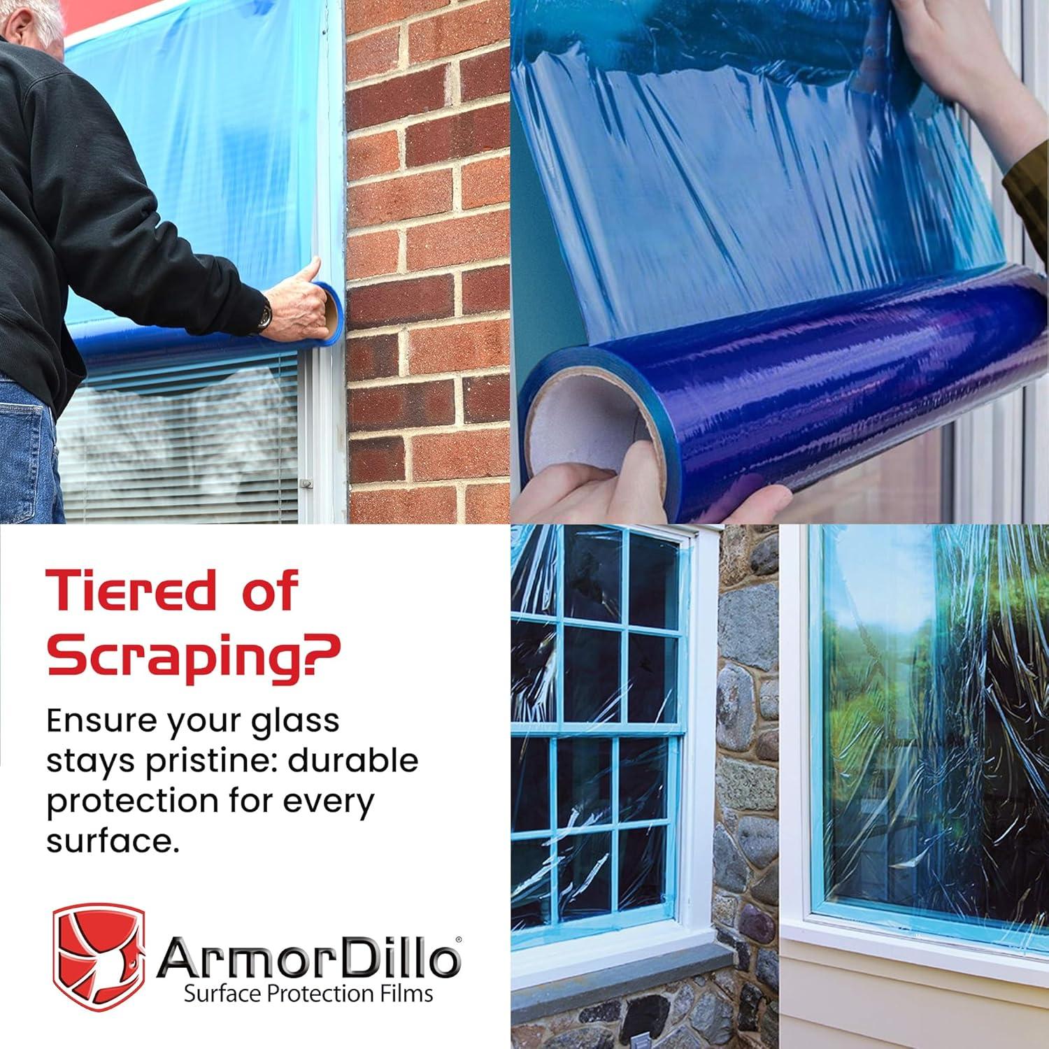Film de Protección de Ventanas ArmorDillo 15.24 cm x 60.96 m Azul