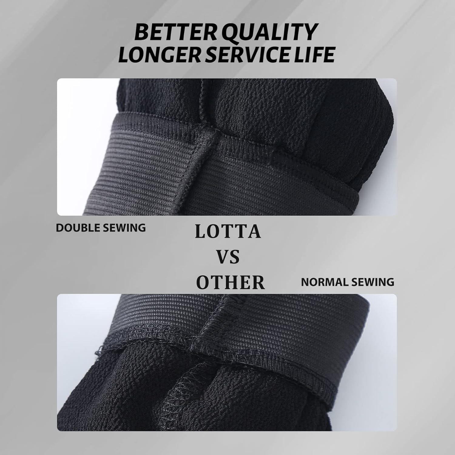 Guantes Exfoliantes LOTTA 2 Pcs Negro Tamaño Grande y Mediano