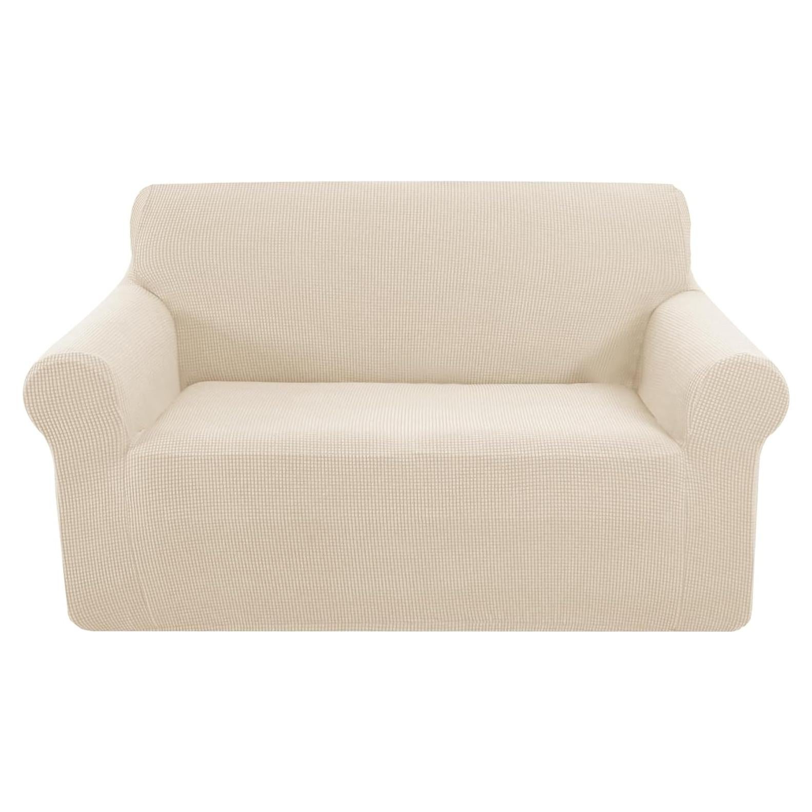 Funda de Sofá Estirable U-NICE HOME Beige 2 Cojines