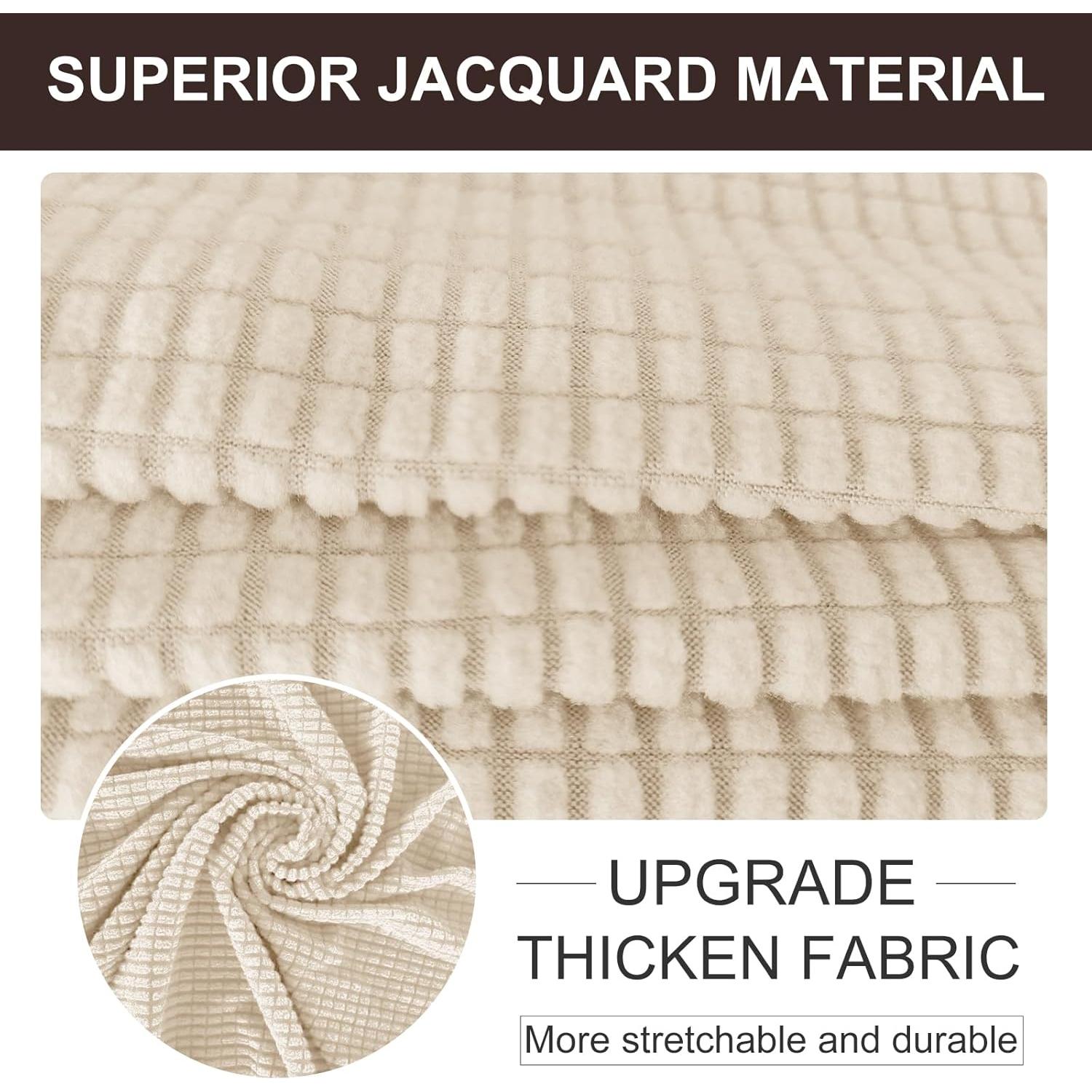 Funda de Sofá Estirable U-NICE HOME Beige 2 Cojines