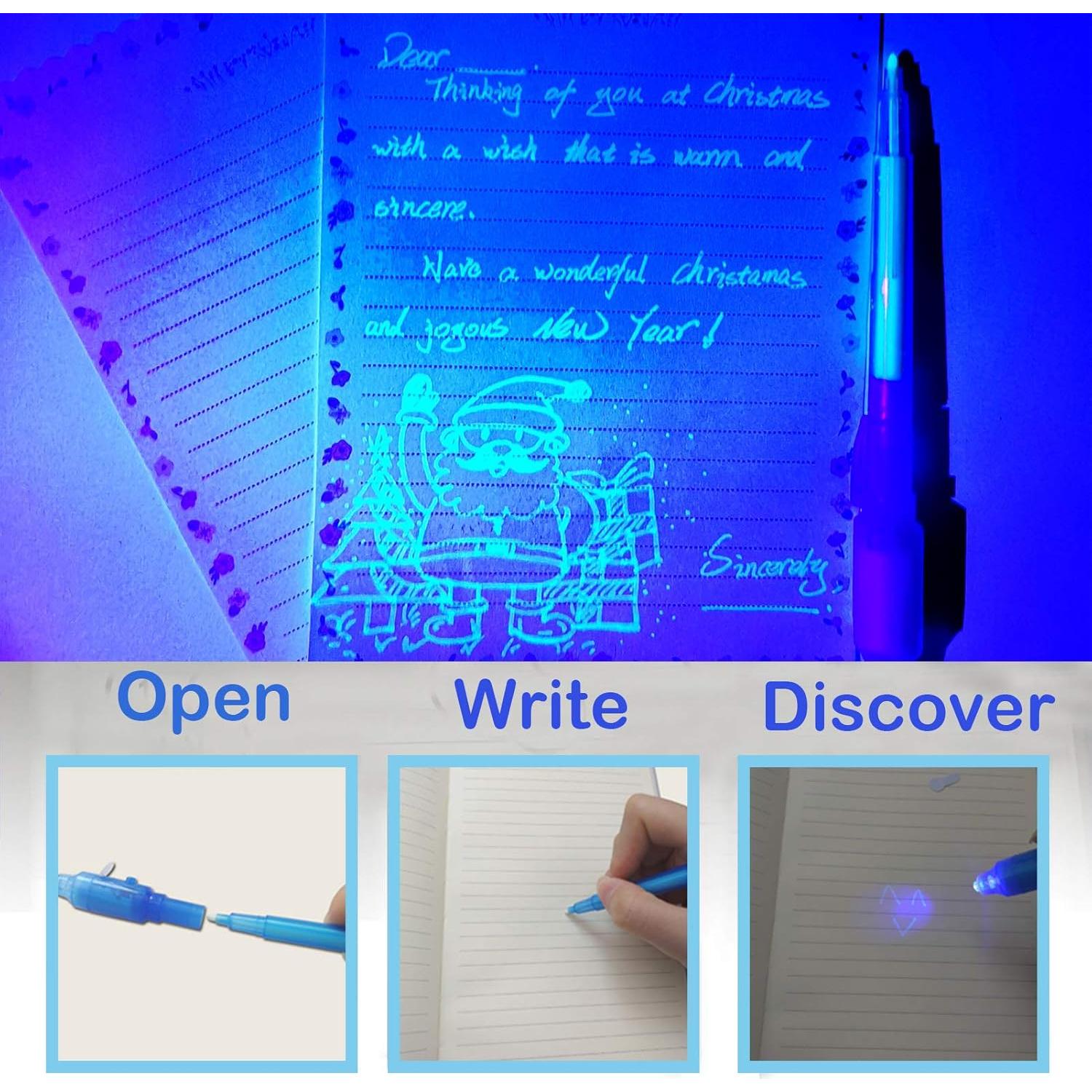 Bolígrafo Tinta Invisible SCStyle 28 Pcs con Luz UV