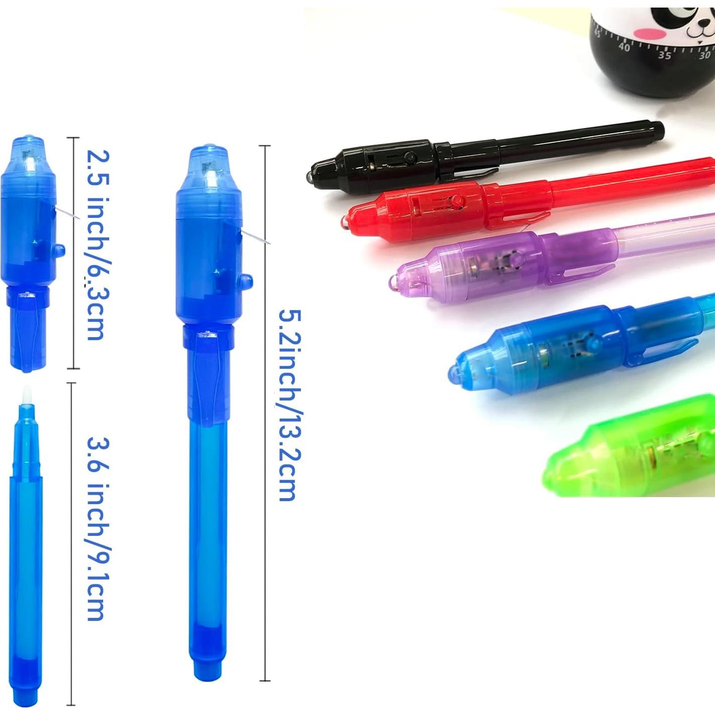 Bolígrafo Tinta Invisible SCStyle 28 Pcs con Luz UV