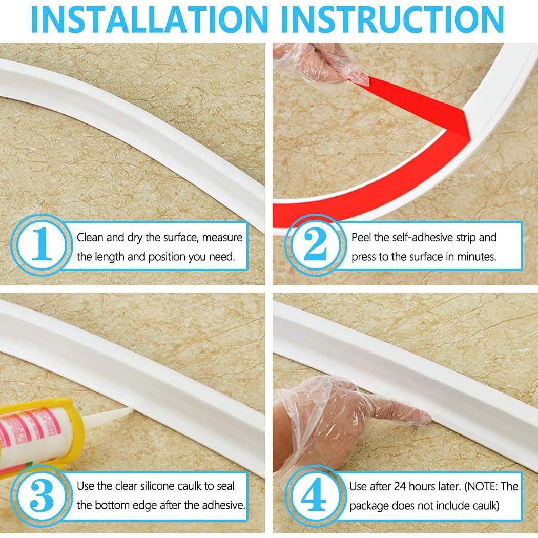 Umbral de Ducha Colapsable KYDRAGON 99 cm Blanco