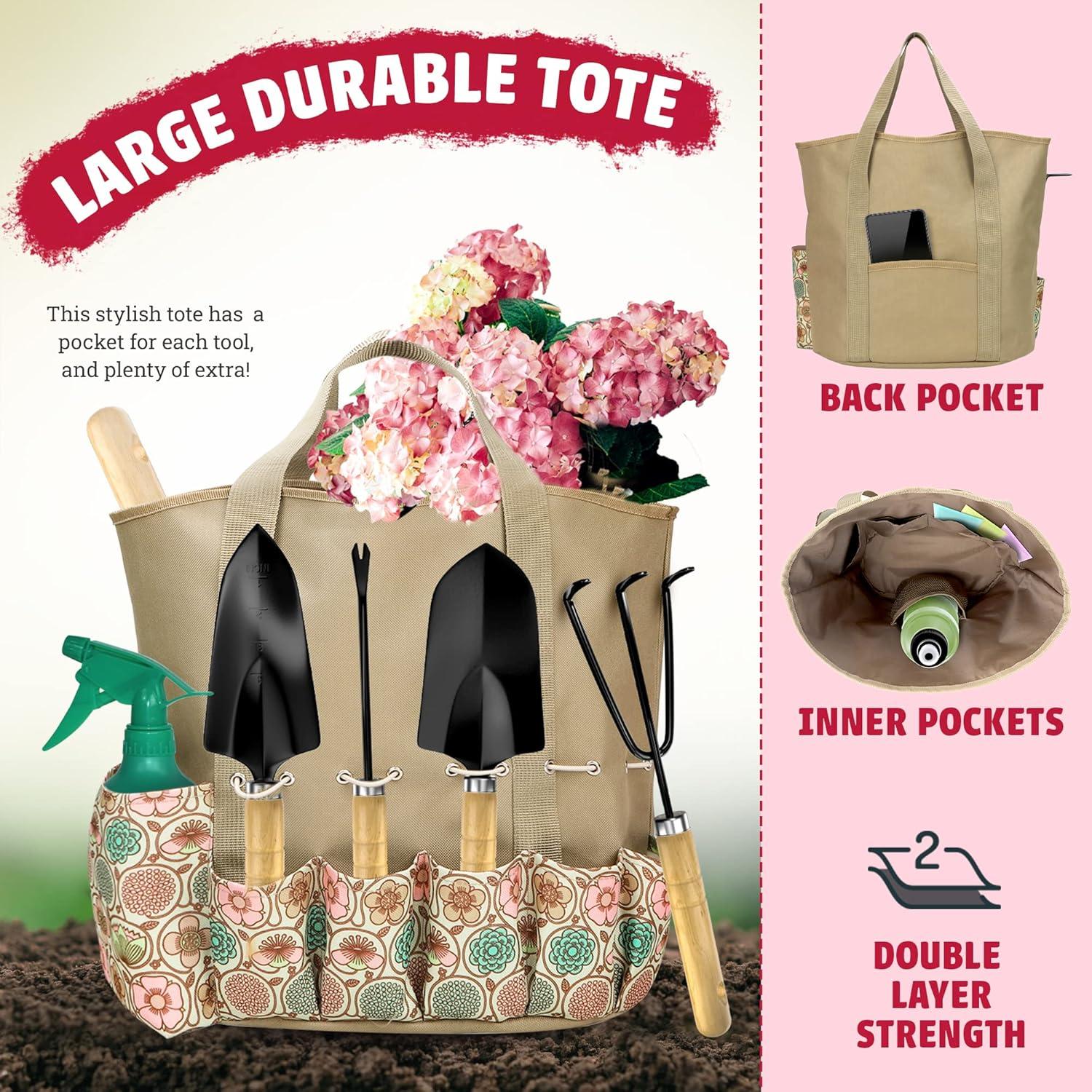 Kit de Jardinería Scuddles 8 en 1 Acero Inoxidable Verde