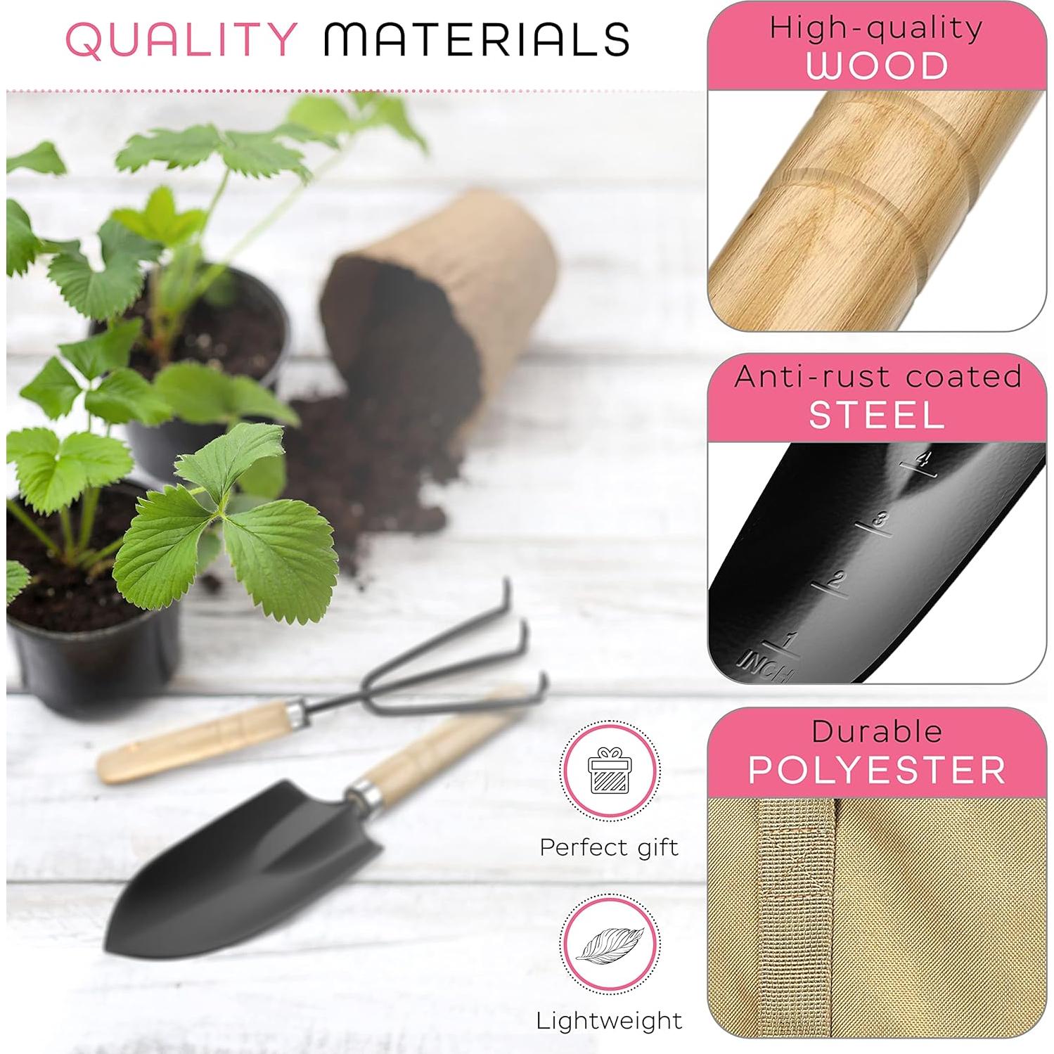 Kit de Jardinería Scuddles 8 en 1 Acero Inoxidable Verde