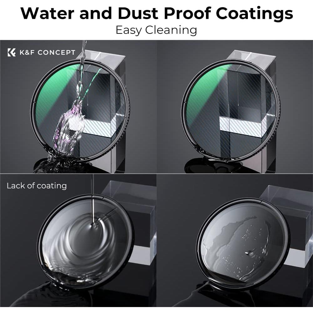 Filtro de lente K&F Concept 49mm Blue Streak efecto destello