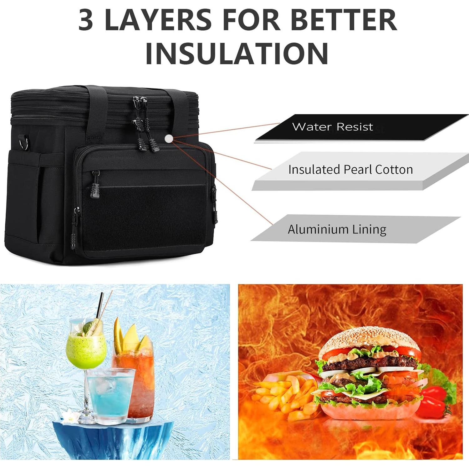 Caja de Almuerzo Táctica Gafetrey 15L Aislada Impermeable