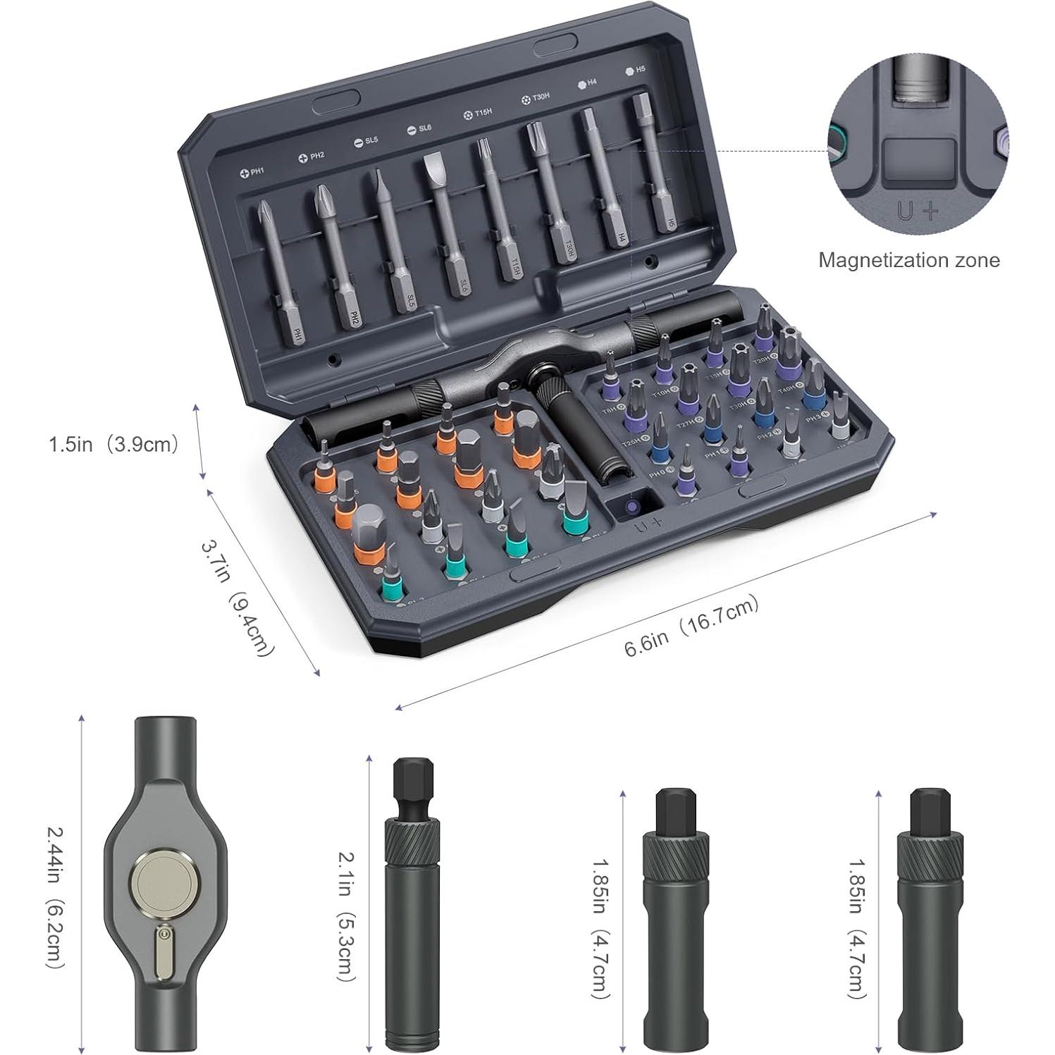 Juego de Destornilladores JXTZ 42 en 1 Magnéticos con Mango T