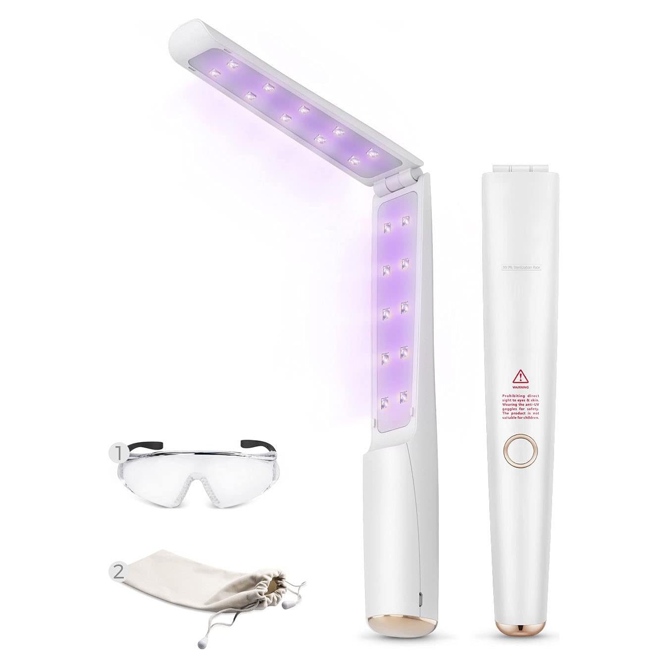 Varita desinfectante UV Knizen X5, portátil y recargable