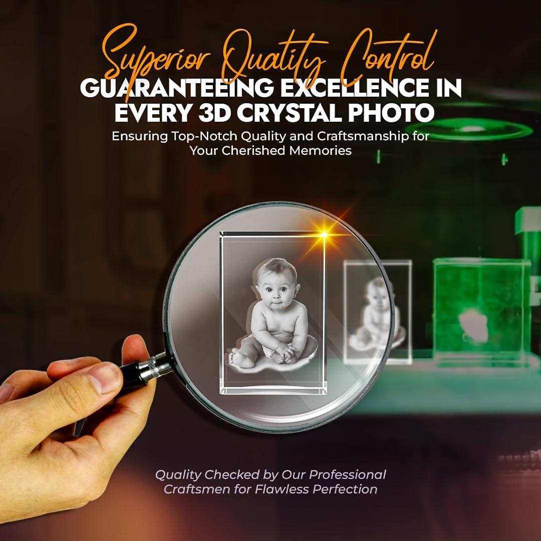 Cristal Rectangular Mediano A&B Crystal con Grabado 3D