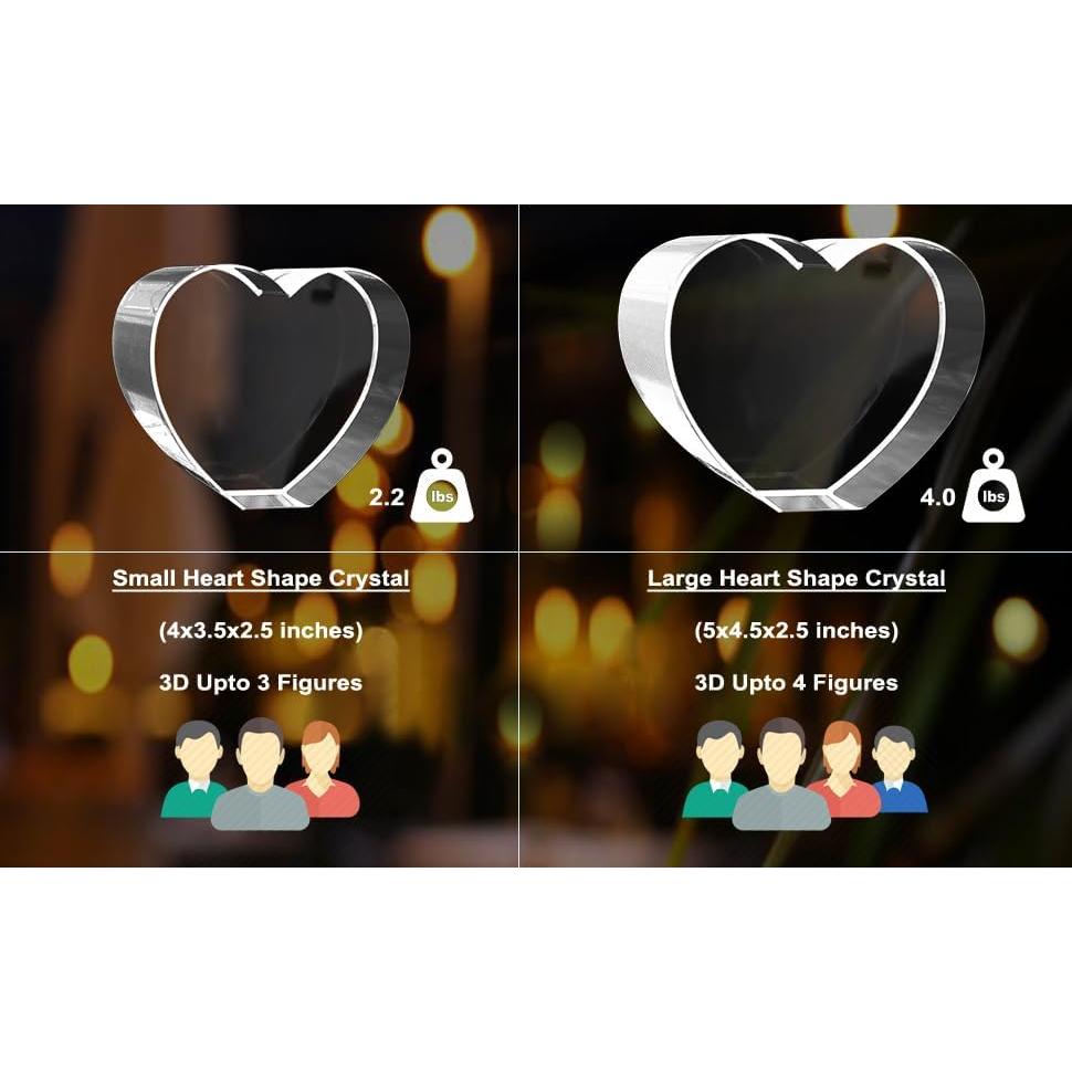 Cristal Rectangular Mediano A&B Crystal con Grabado 3D