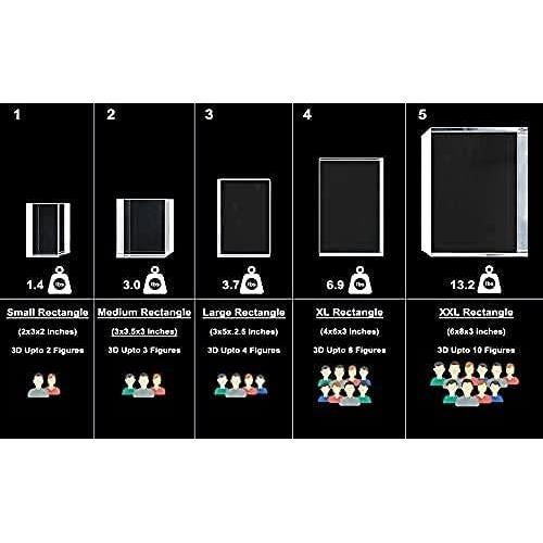 Corazón de Cristal 3D Personalizado A&B - 10.16x8.89 cm