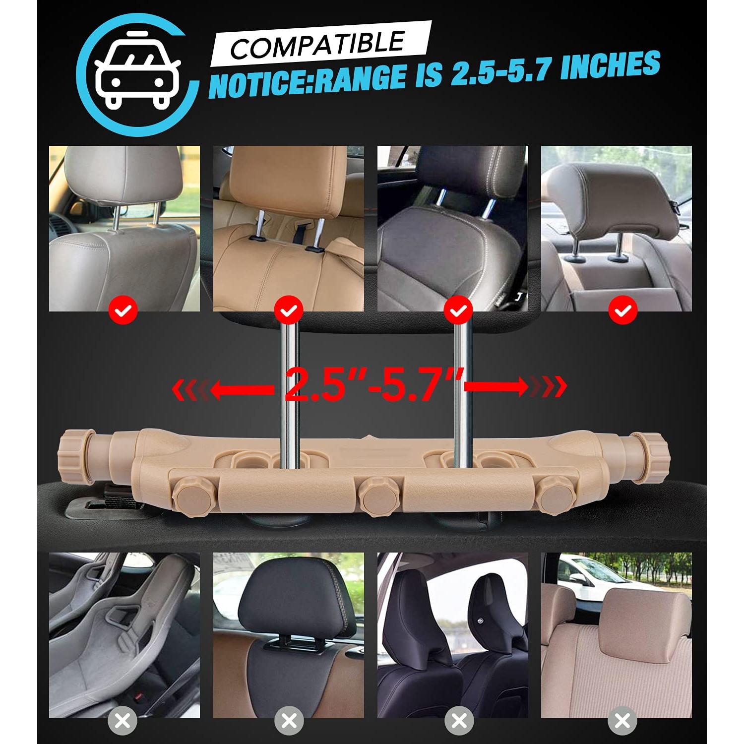 Almohada de Reposacabezas JZCreater Ajustable 180° Beige