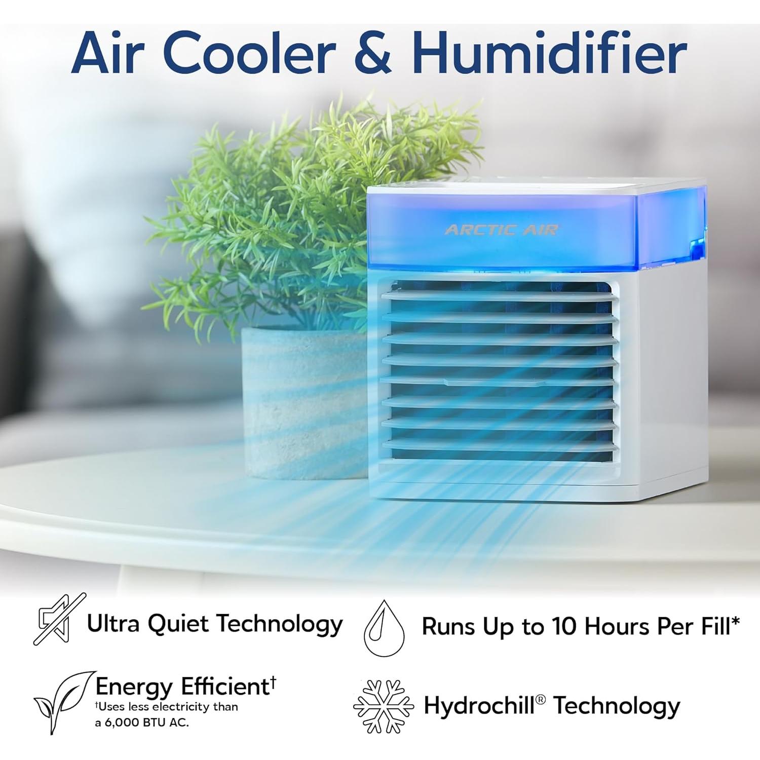 Enfriador de Aire Evaporativo Arctic Air Pure Chill 2.0 - Portátil, Eficiente y Silencioso