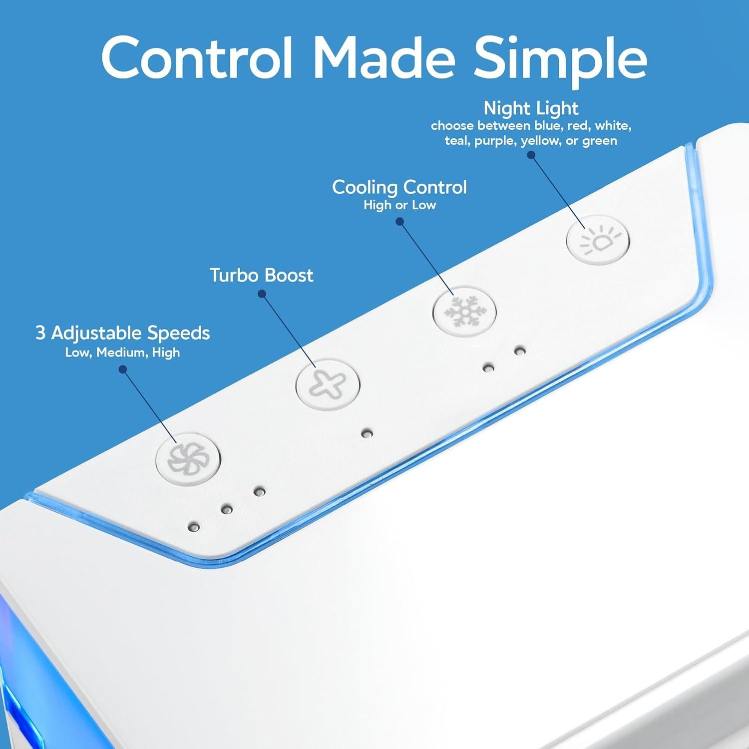 Enfriador de Aire Evaporativo Arctic Air Pure Chill 2.0 - Portátil, Eficiente y Silencioso