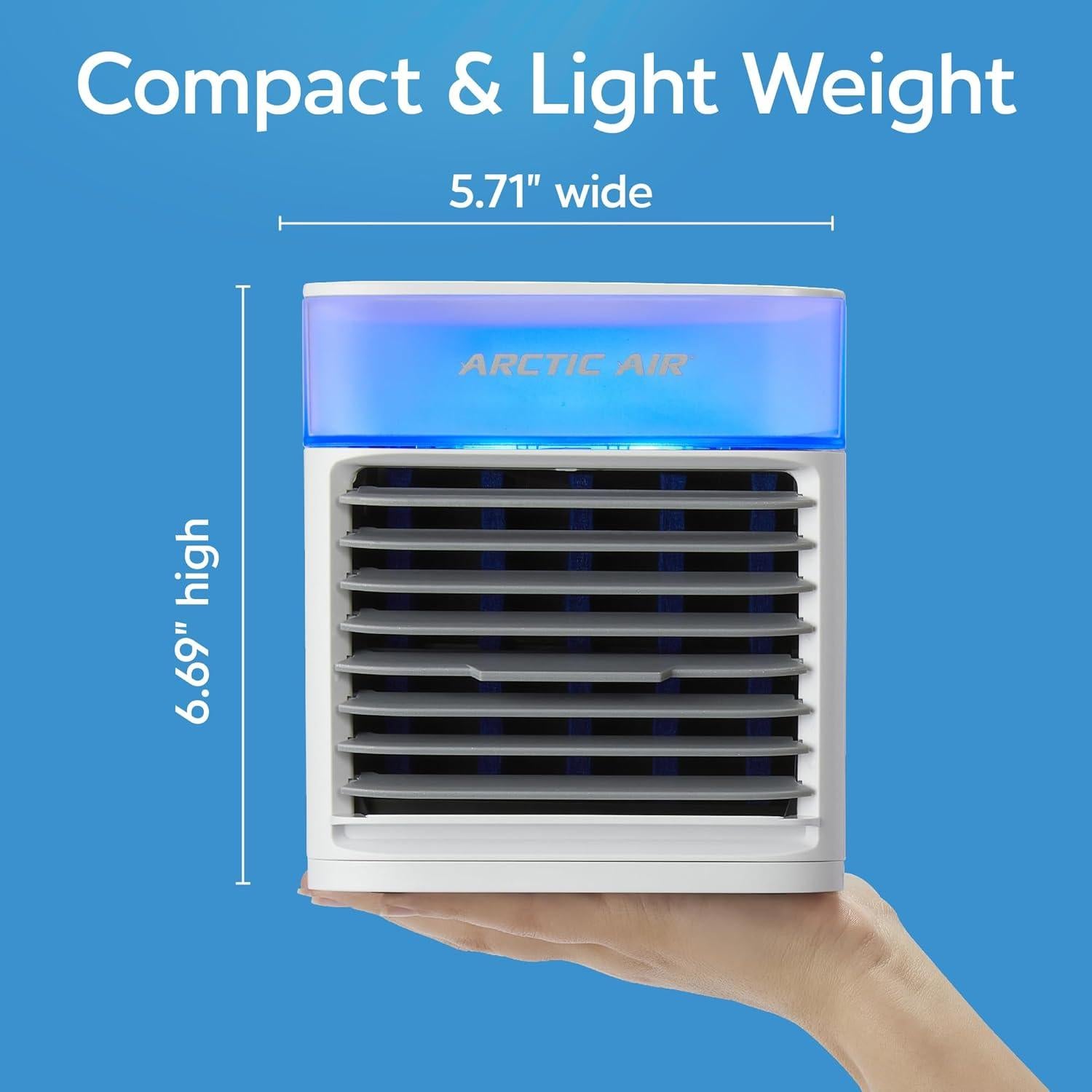 Enfriador de Aire Evaporativo Arctic Air Pure Chill 2.0 - Portátil, Eficiente y Silencioso