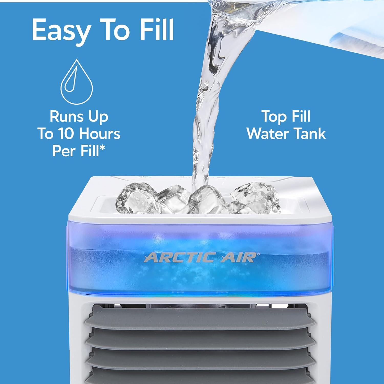 Enfriador de Aire Evaporativo Arctic Air Pure Chill 2.0 - Portátil, Eficiente y Silencioso