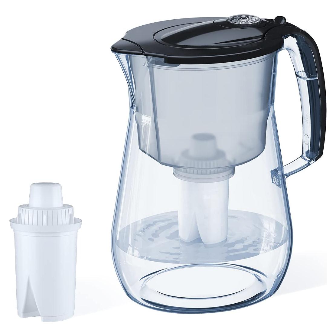 Jarra de Filtro Aquaphor Opal 12 Tazas Negra con Filtro B15