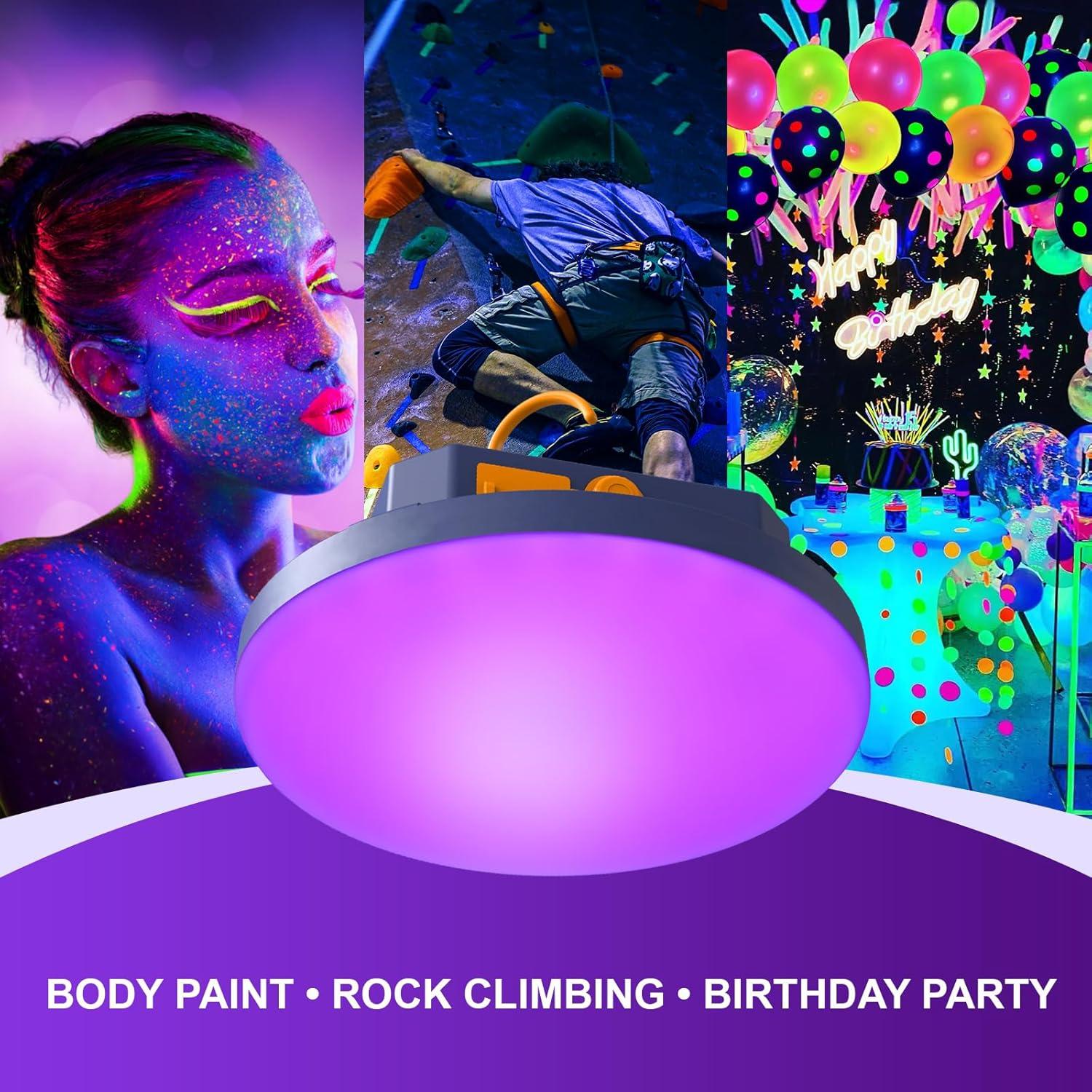 Linterna de Camping Iodoo 96 LED UV 3000 Lúmenes Recargable 10000mAh