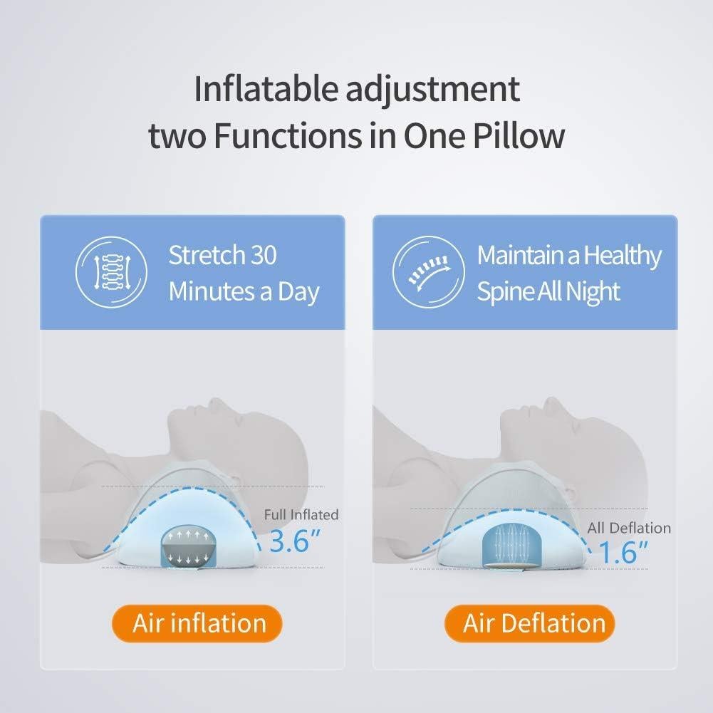 Cojín Cervical RESTCLOUD Ajustable Espuma Viscoelástica 50x19 cm
