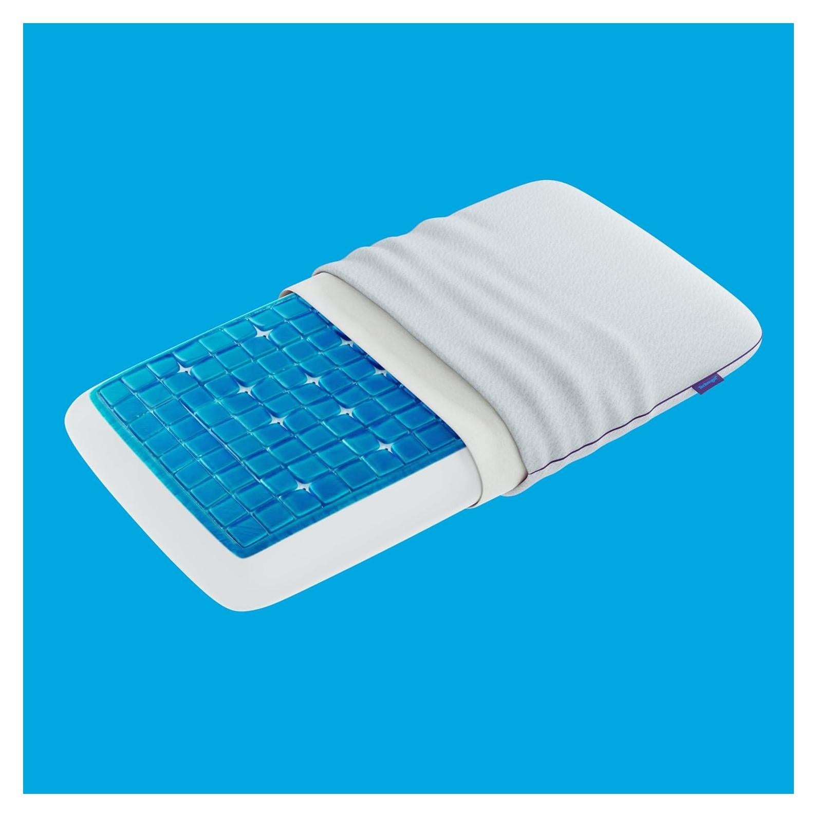 Almohada Technogel Deluxe Refrigerante Reina 14 cm Alivio Cuello