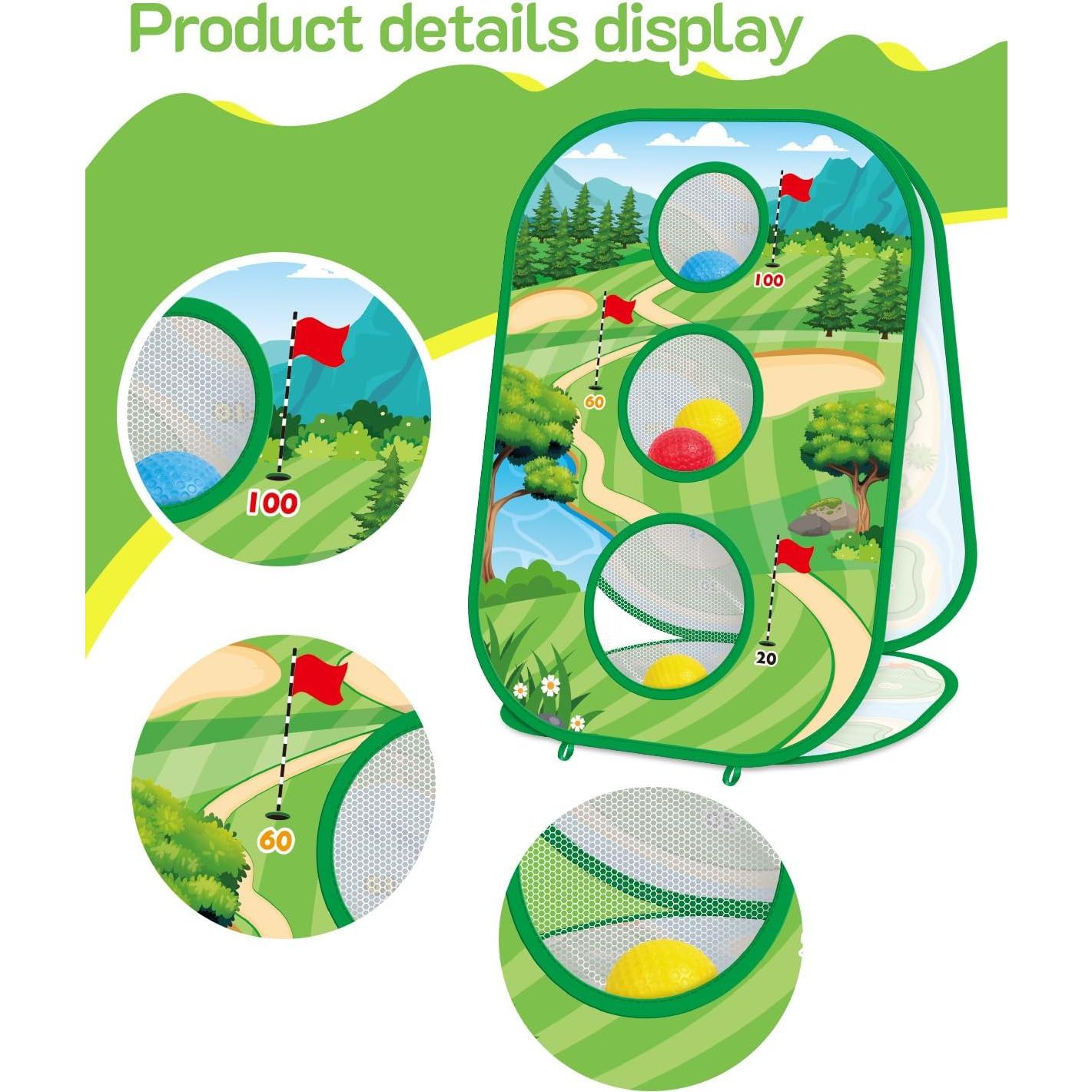 Juego de Golf 4-en-1 YSZZYSM para Niños y Adultos