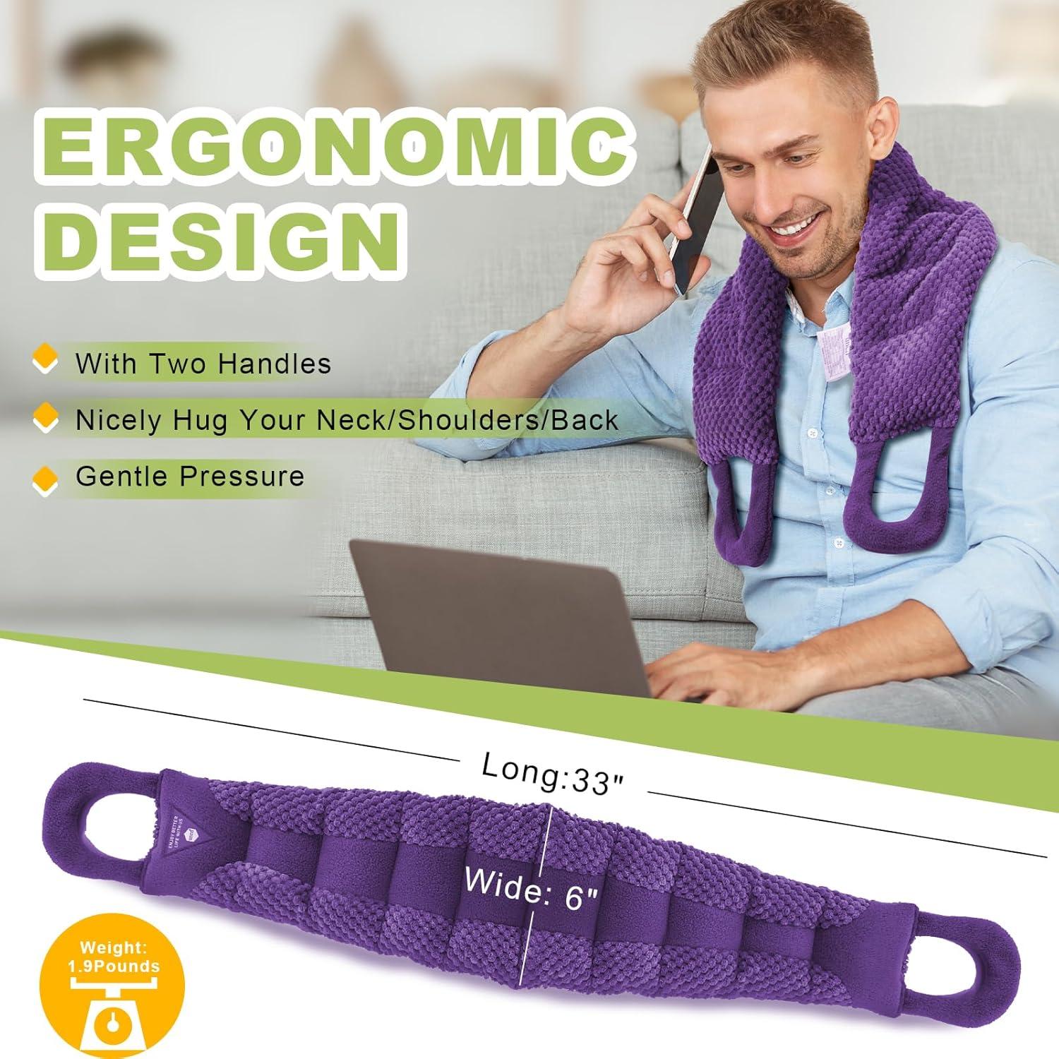 Almohadilla Térmica Larga UNCN para Cuello y Espalda 83.8x15cm