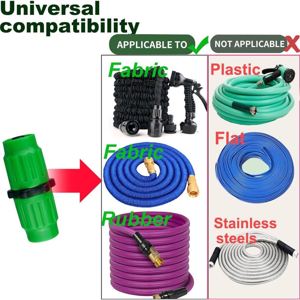 Kit de Reparación de Manguera de Jardín Dhieong 10 Piezas