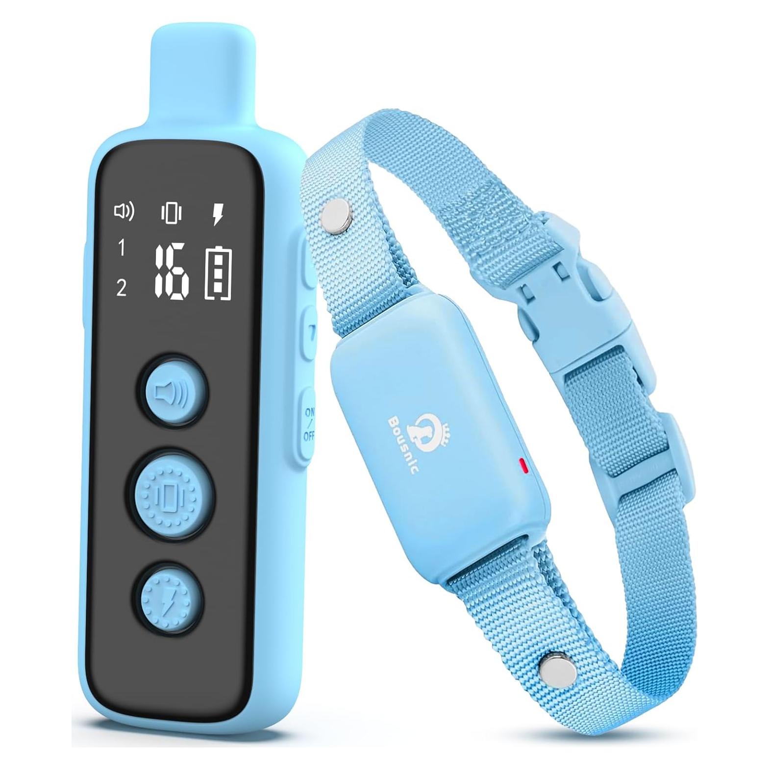 Collar de Choque Bousnic Recargable e Impermeable para Perros