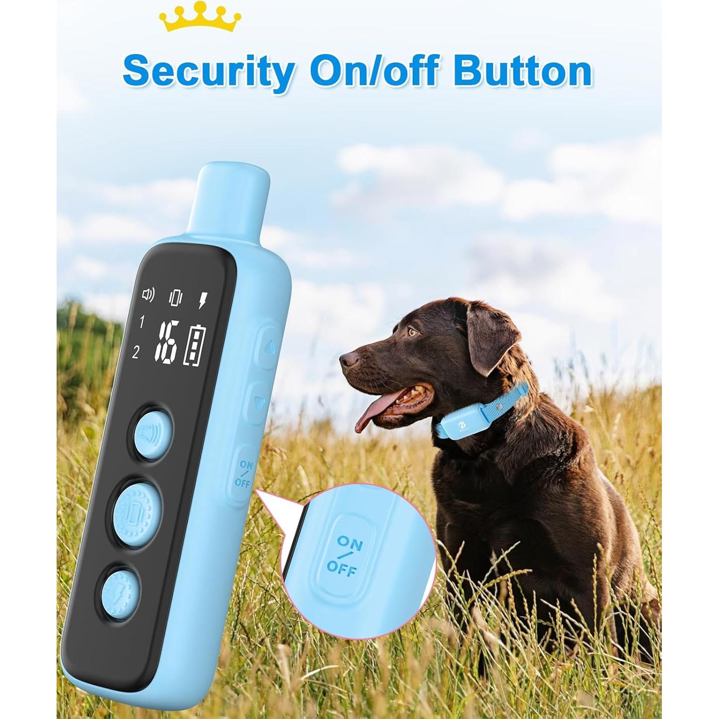 Collar de Choque Bousnic Recargable e Impermeable para Perros