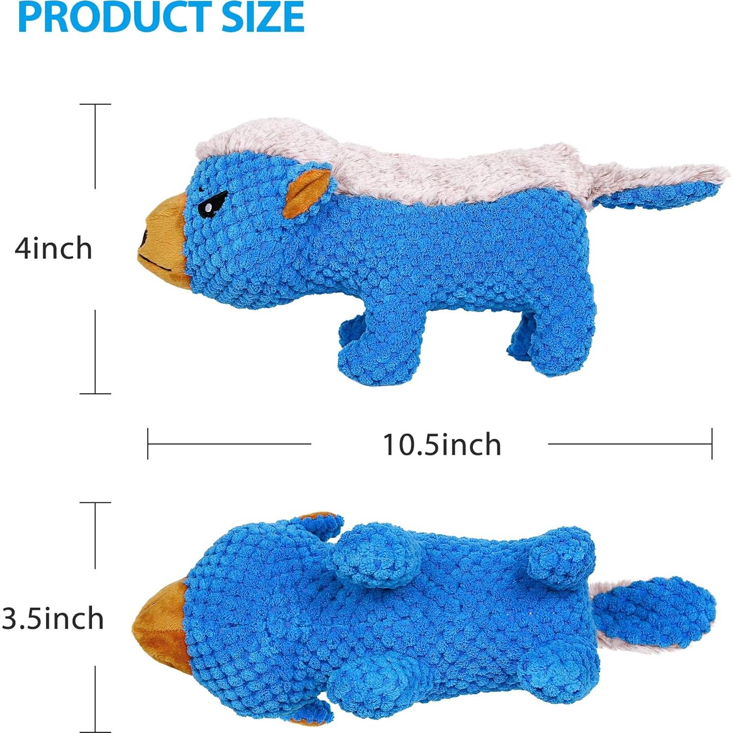 Juguete de Peluche para Perros IOKHEIRA Azul Indestructible