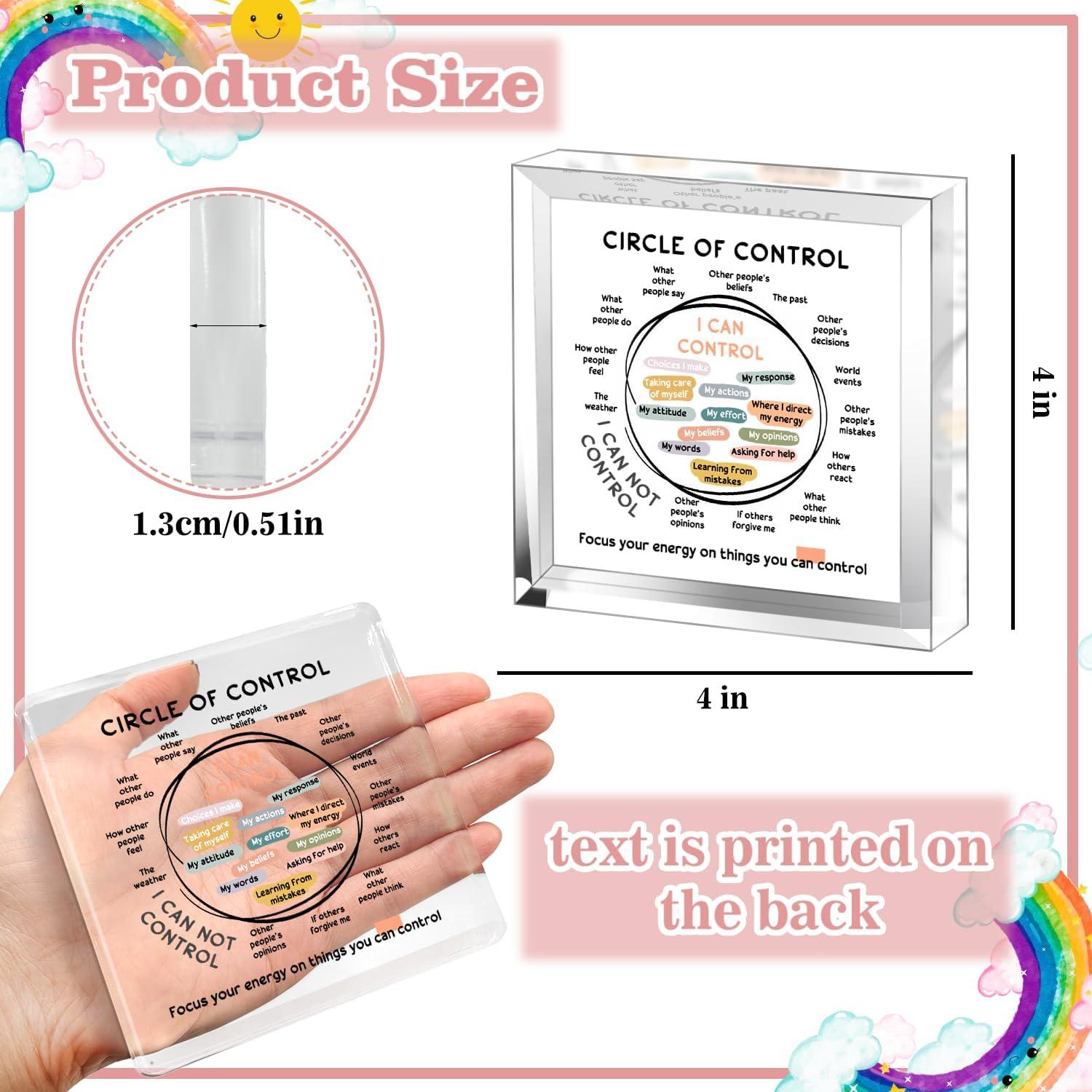 Adorno Acrílico Salud Mental 10.16cm - Undergo - Art Deco