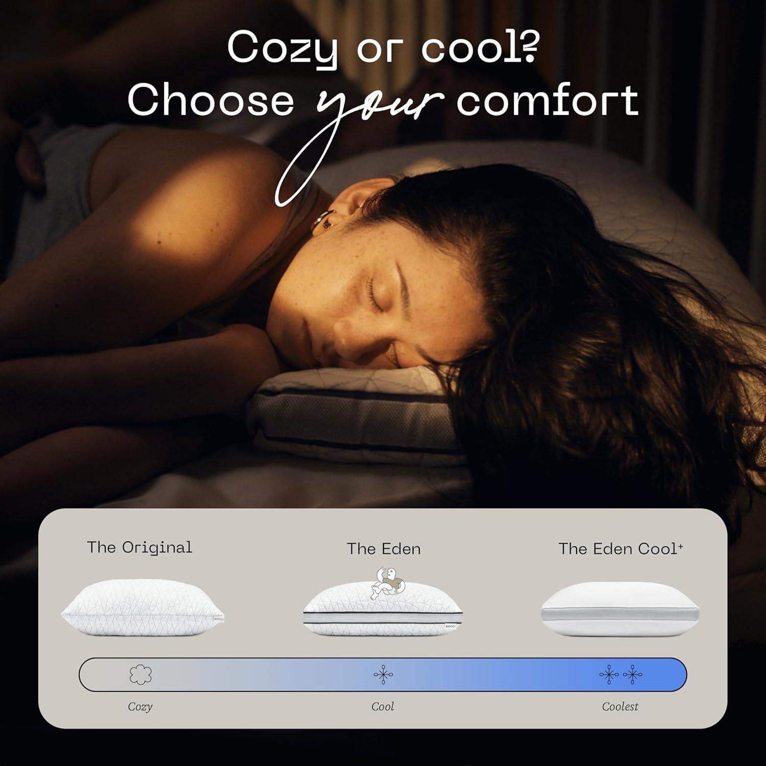 Almohada Coop Home Goods Eden Queen Ajustable Viscoelástica