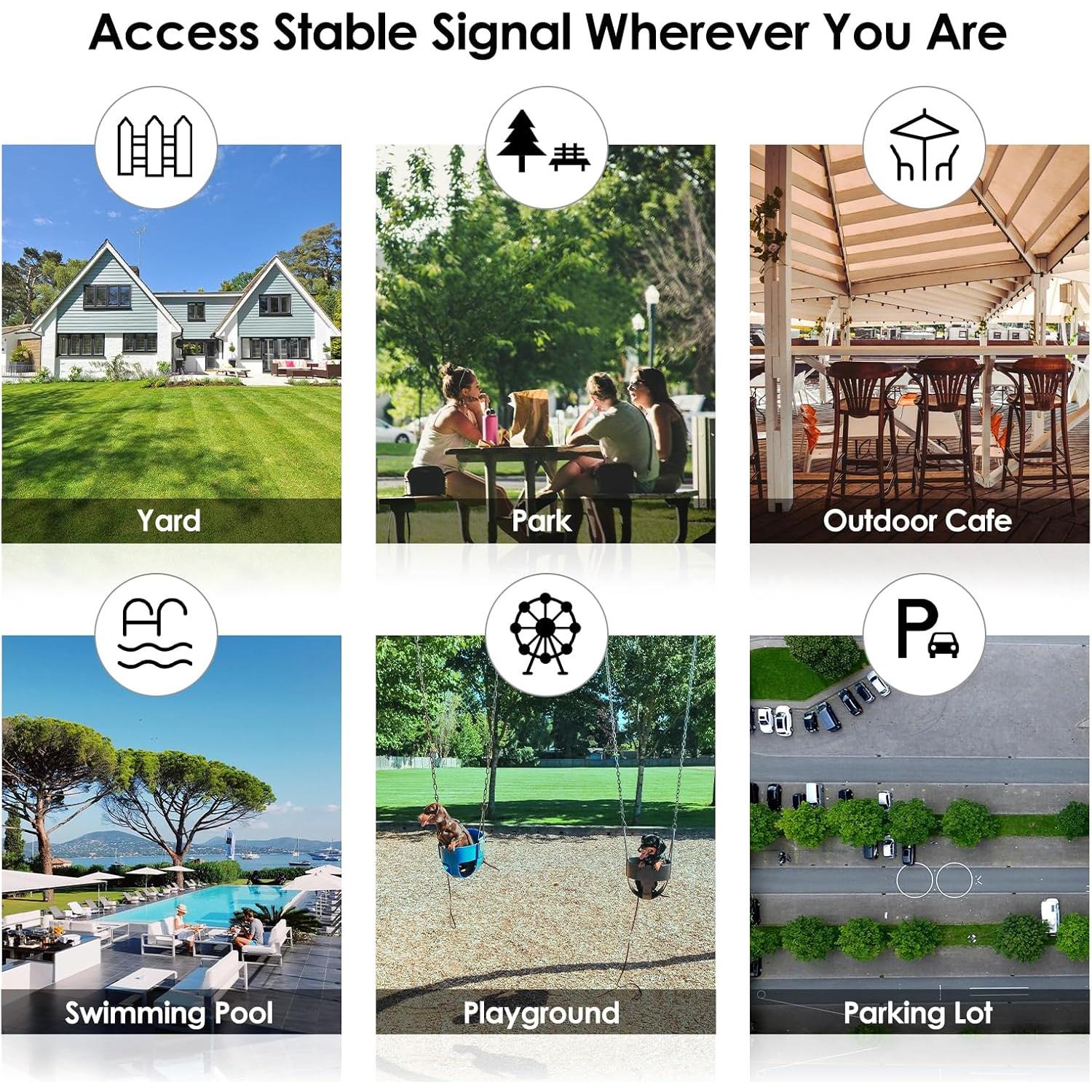 Extensor WiFi Exterior WAVLINK AC1200 Doble Banda IP67