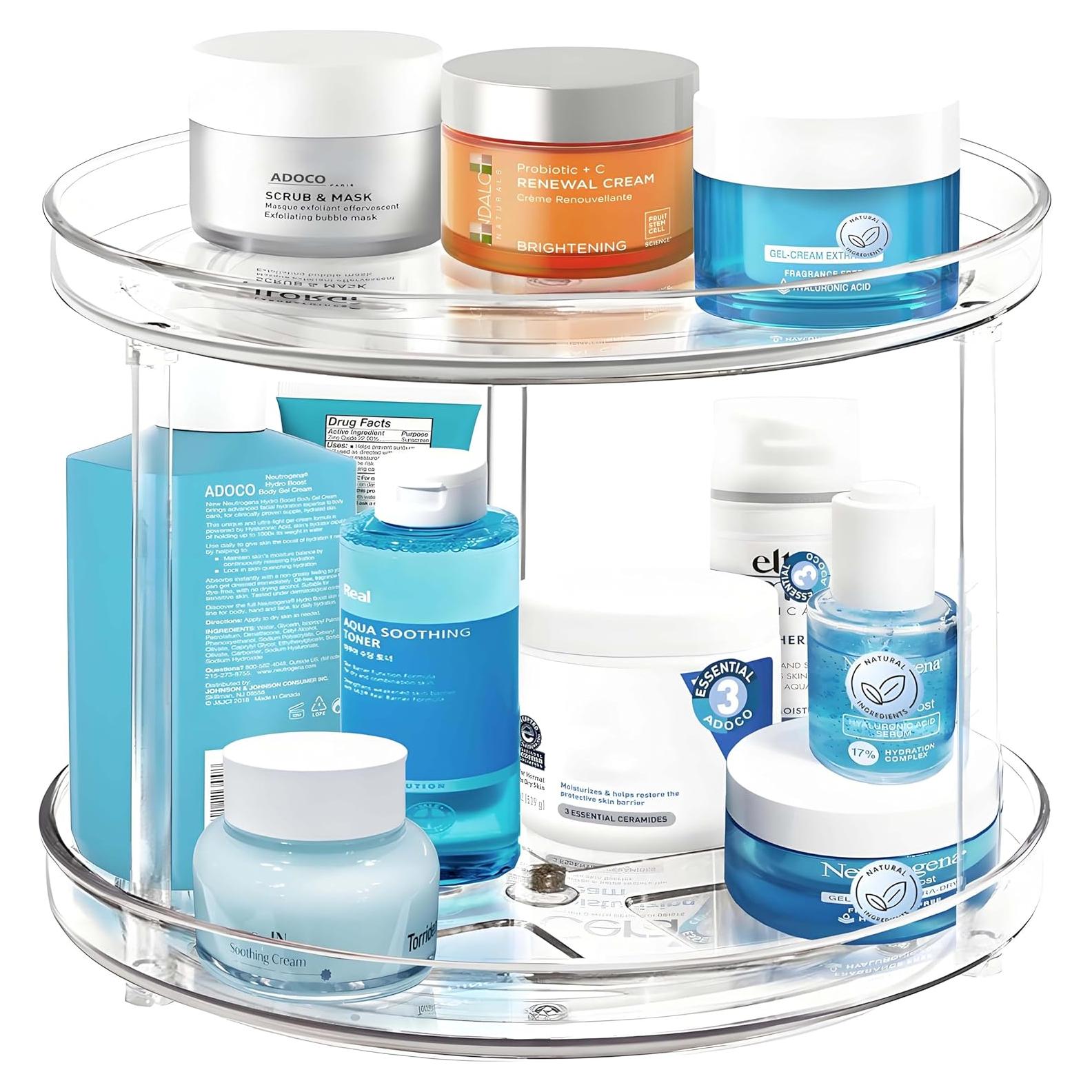 Organizador de Baño Lazy Susan Adoco 2 Niveles 23.5 cm