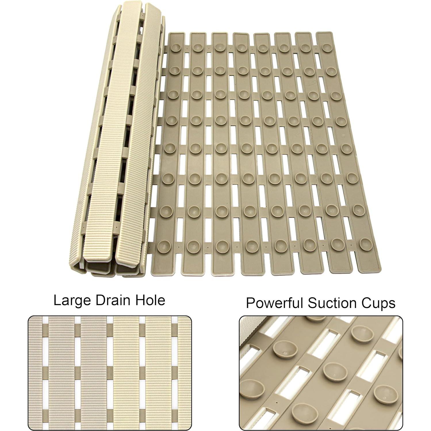 Alfombrilla de Ducha Antideslizante MBOSS 69.85x39.88cm Beige