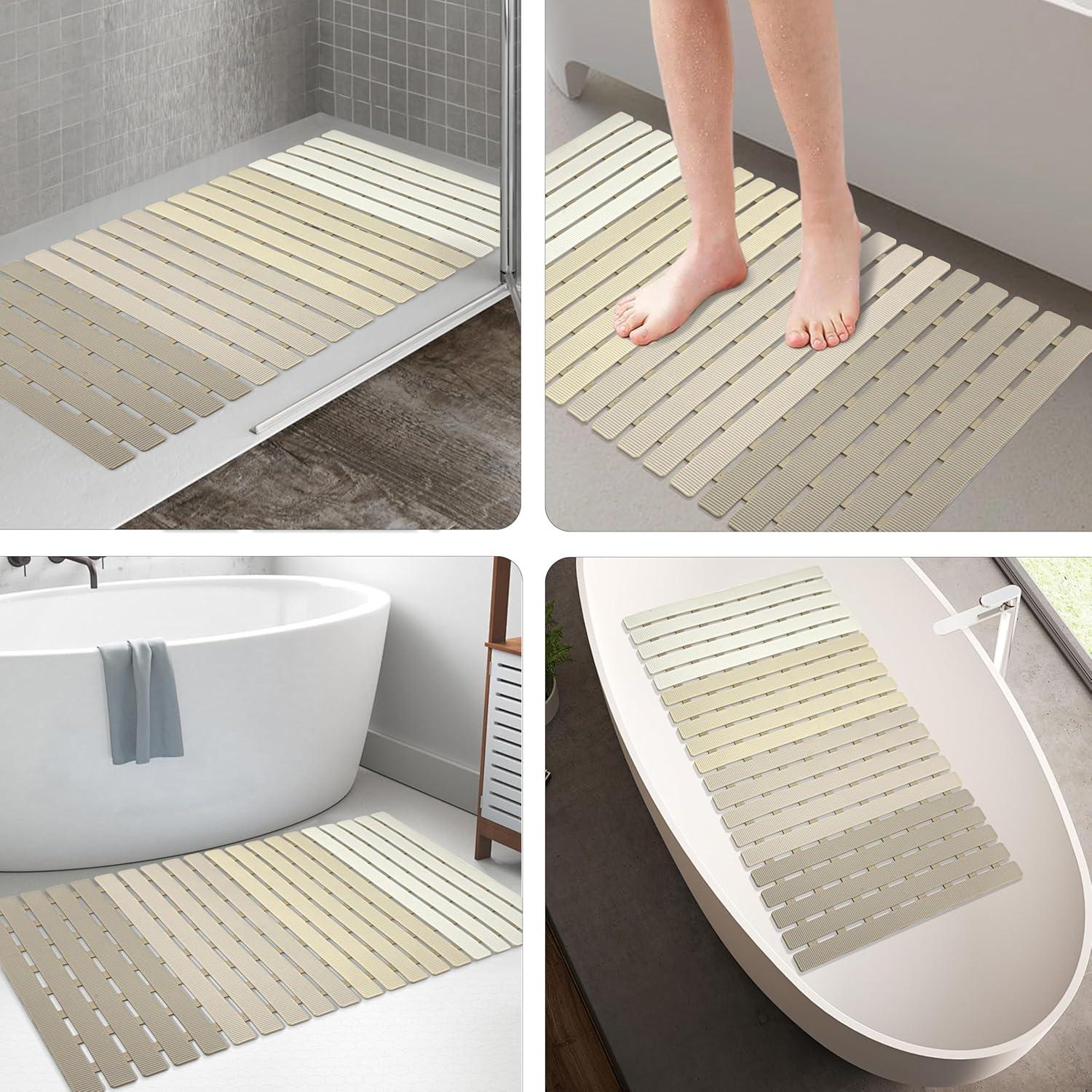 Alfombrilla de Ducha Antideslizante MBOSS 69.85x39.88cm Beige