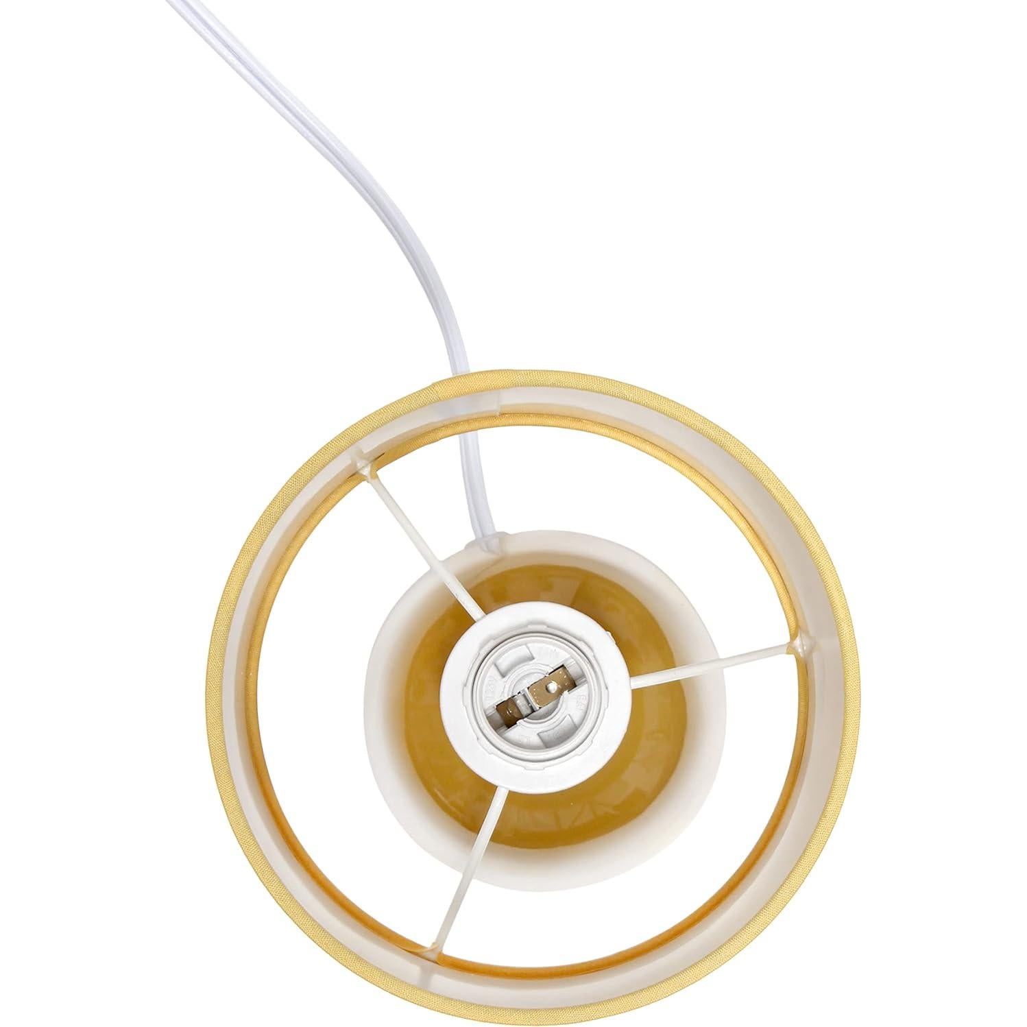 Lámpara de Mesa Simple Designs LT1134-MST Cerámica 25.5 cm Amarillo Mostaza