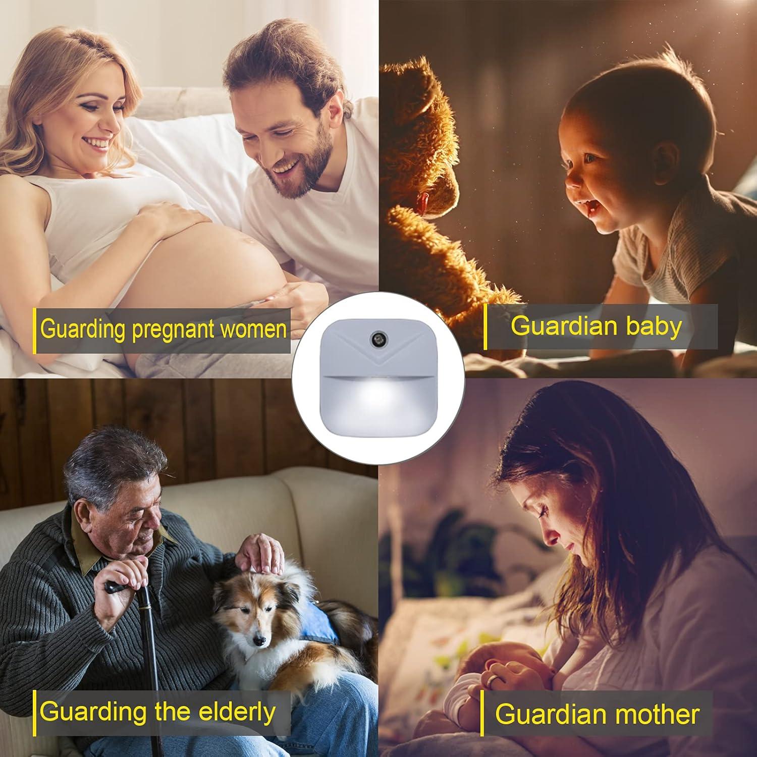 Paquete de 6 luces nocturnas LED YRWXZYO con sensor automático