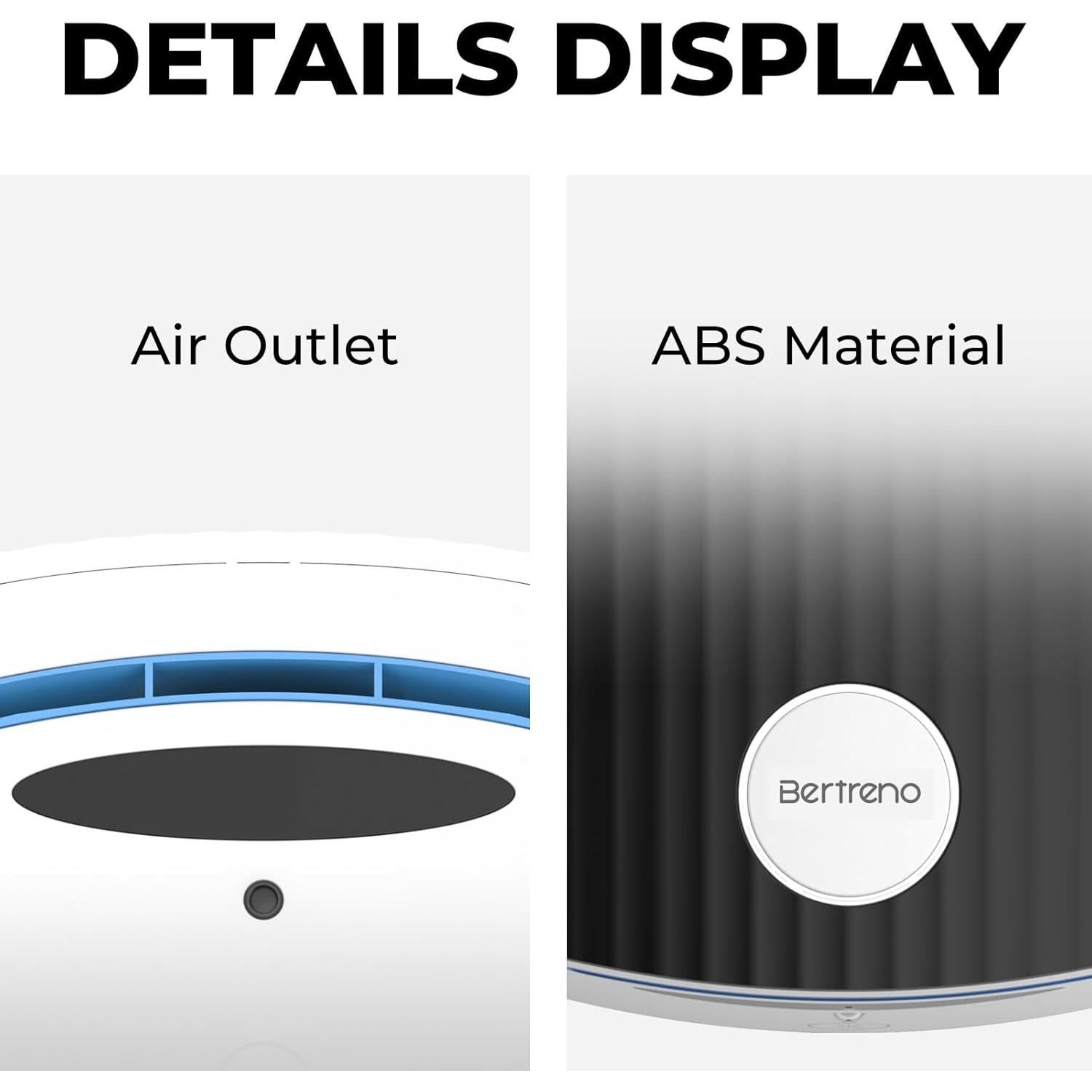 Secador de Manos Eléctrico Bertreno 110V Compacto Negro