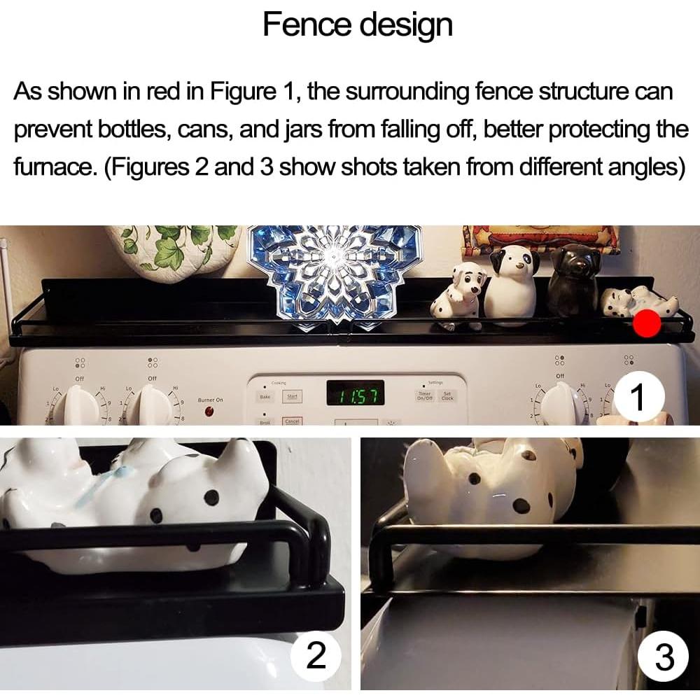 Estante de Cocina MouJeHom 76.2cm Acero Inoxidable Negro