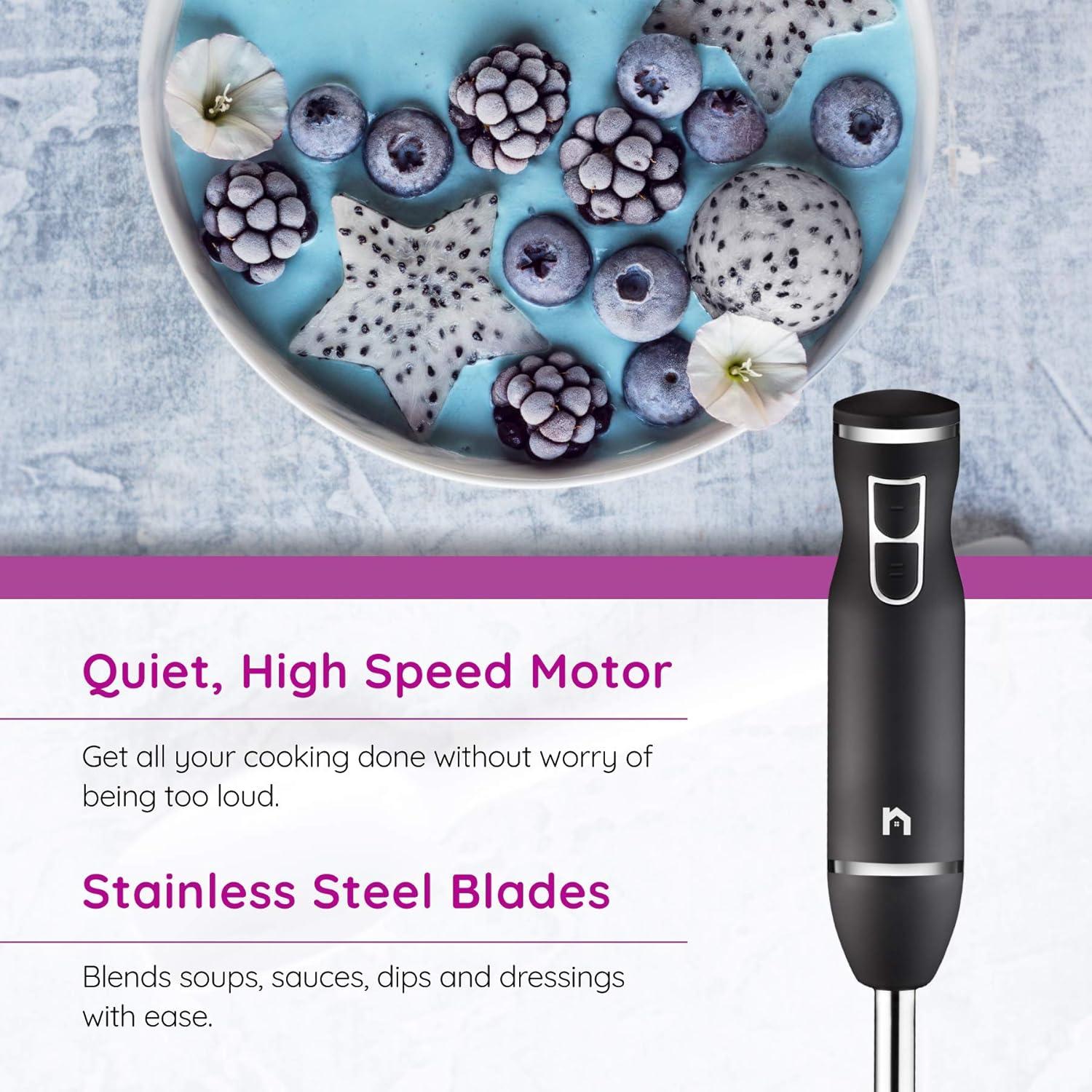 Batidora de Inmersión New House Kitchen 300W 2 Velocidades Negra