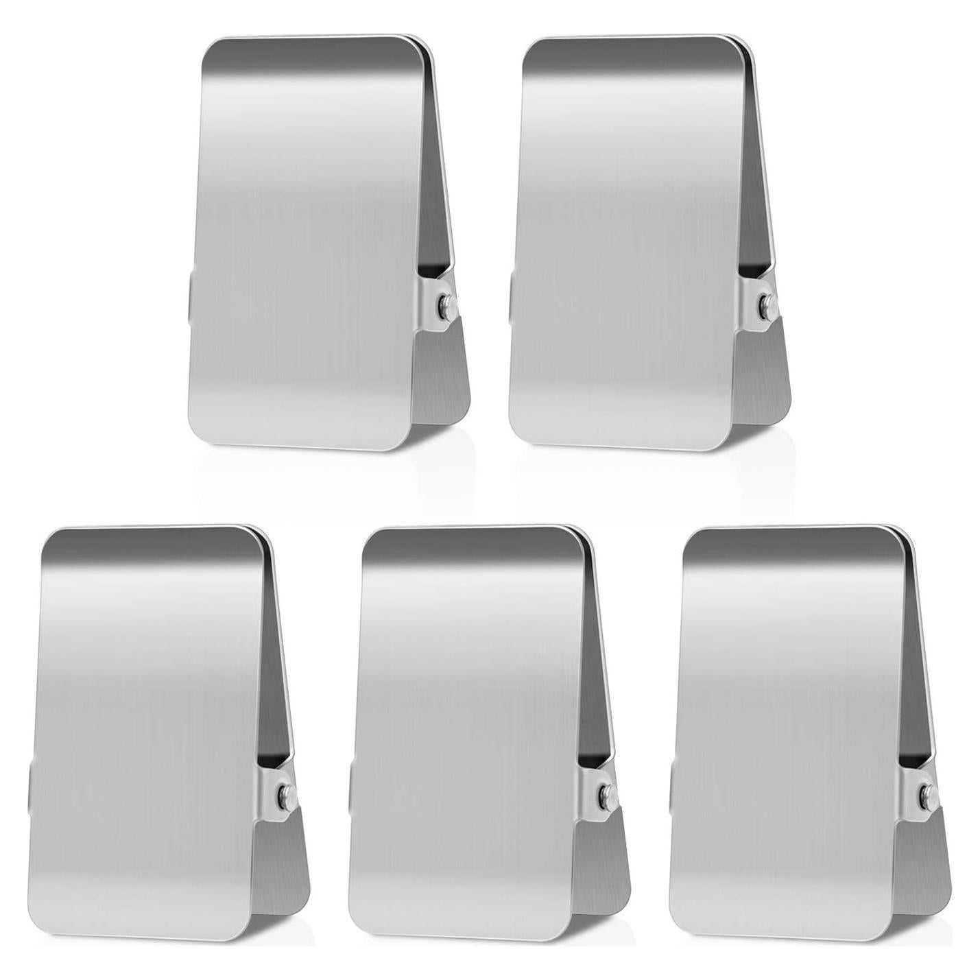 Pinzas de Acero Inoxidable BURLIHOME - 6 Piezas Grandes Multifuncionales