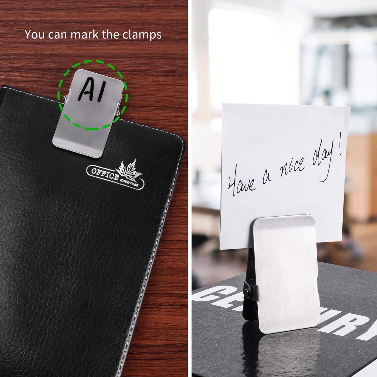 Pinzas de Acero Inoxidable BURLIHOME - 6 Piezas Grandes Multifuncionales