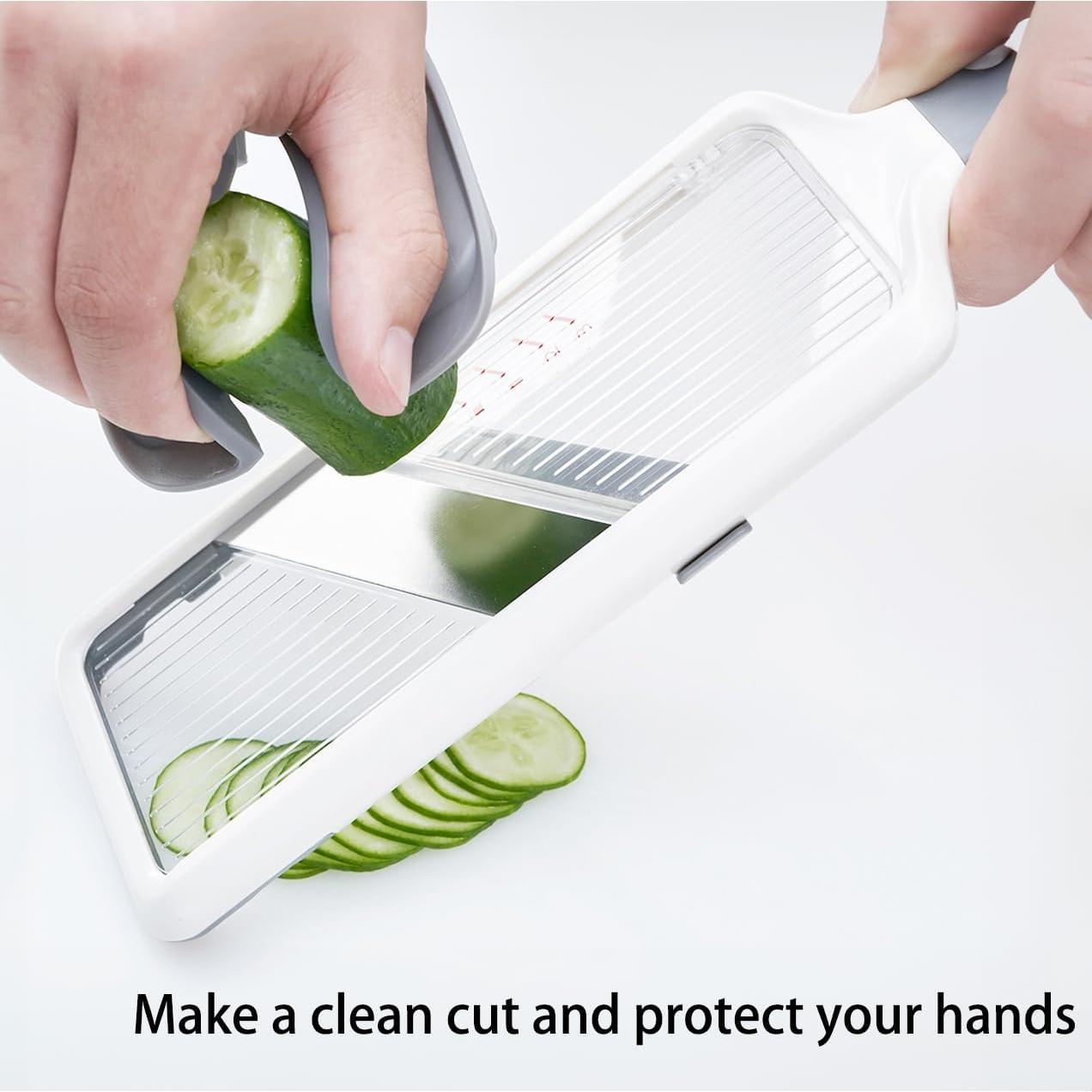 Cortador de Mandolina Ajustable NACOLUS 30x10.5cm Acero Inoxidable