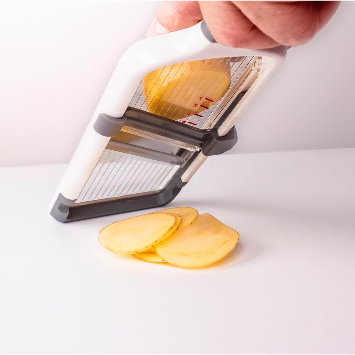 Cortador de Mandolina Ajustable NACOLUS 30x10.5cm Acero Inoxidable