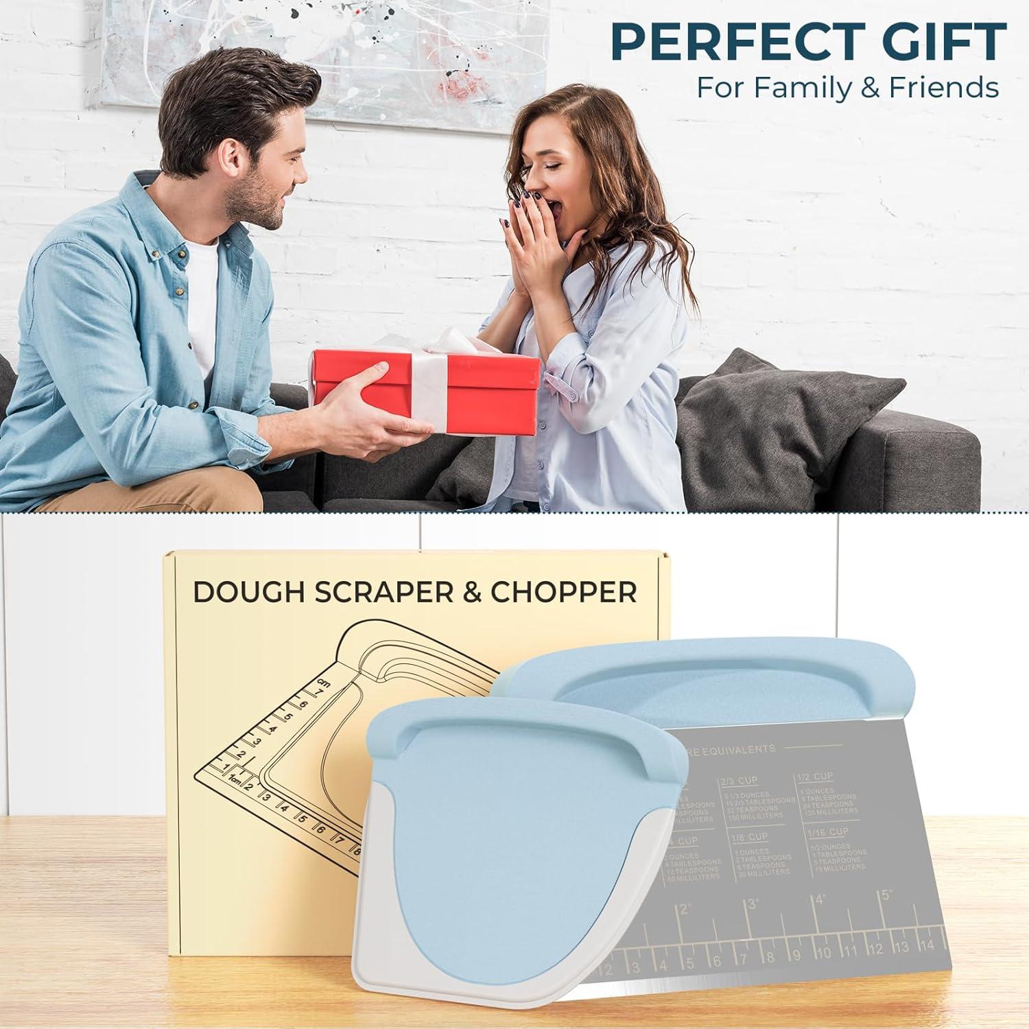 Set de Raspador de Masa Matscover Azul - Acero Inoxidable