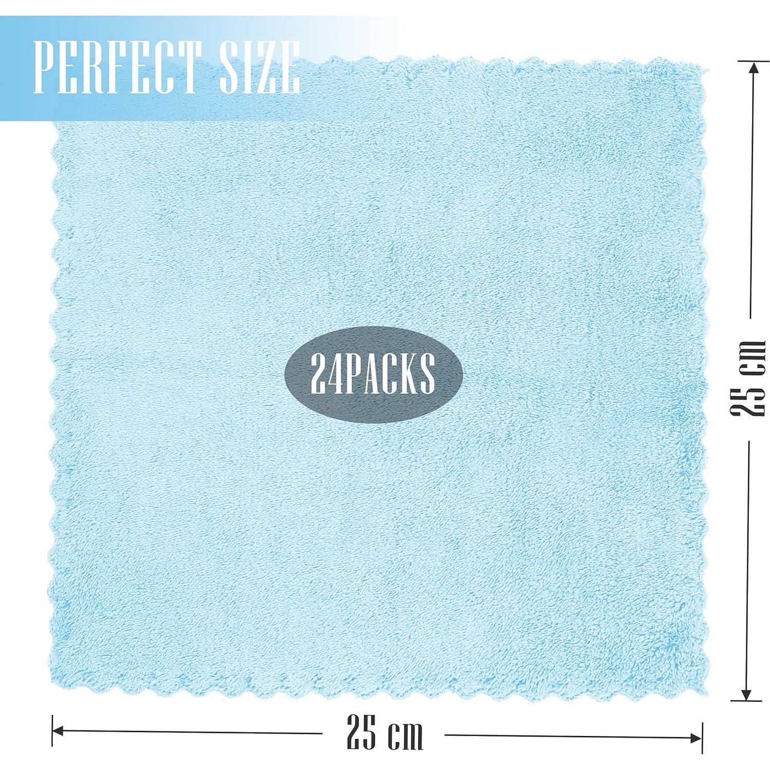 Paquete de 24 paños de cocina reutilizables Sunny zzzZZ 25.4 cm