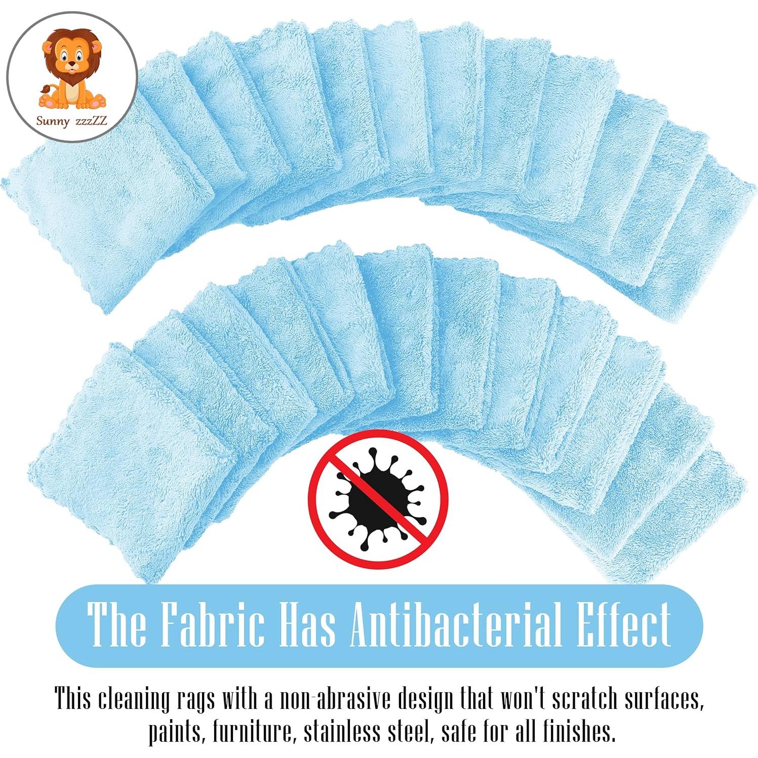 Paquete de 24 paños de cocina reutilizables Sunny zzzZZ 25.4 cm