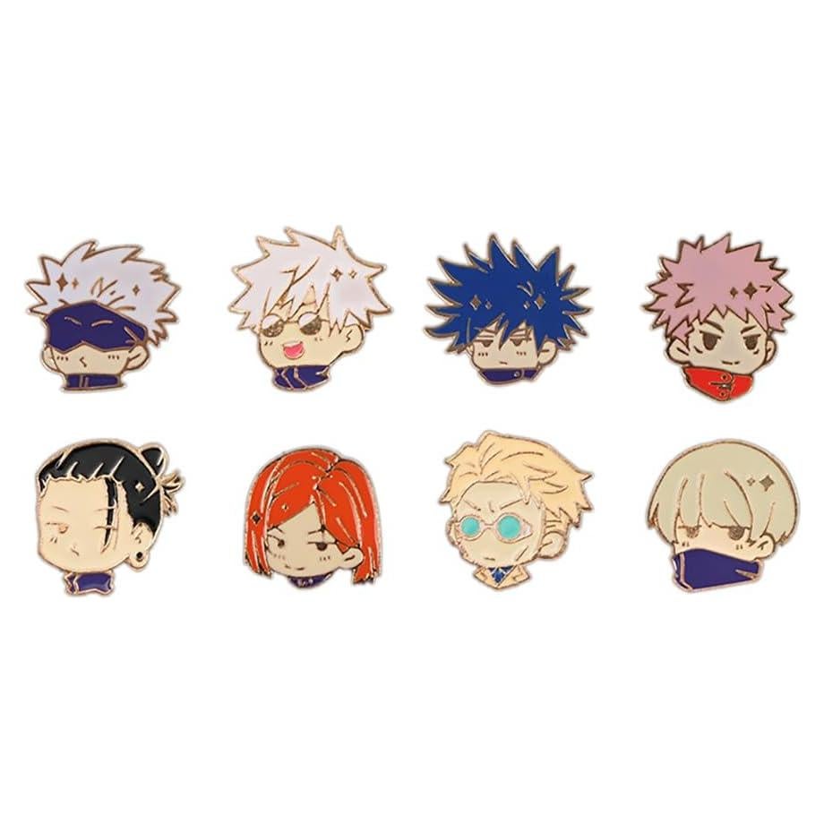 Pins Anime JJK 8PC VNYIGDJS Gojo Yuji Megumi Kento